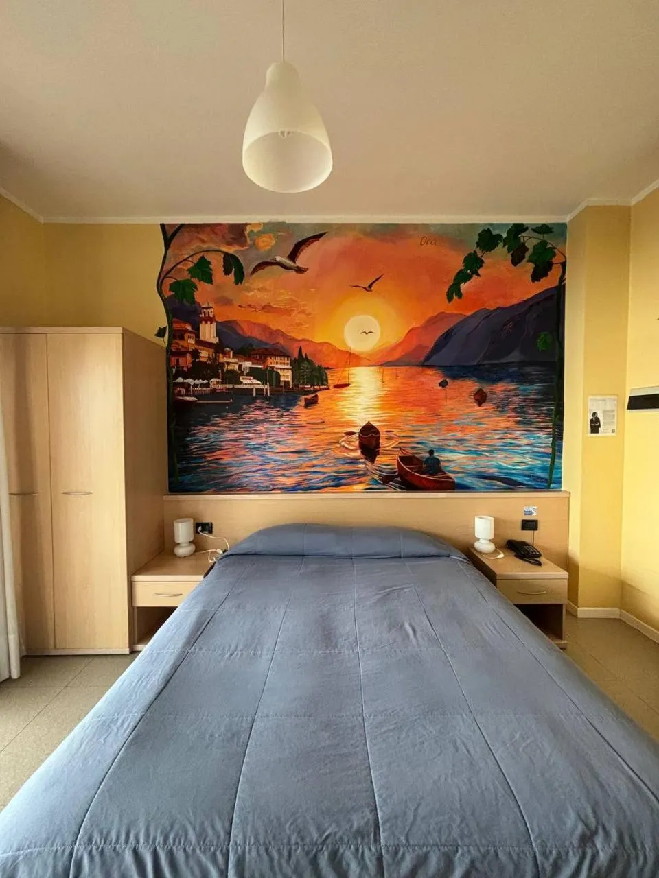 Bed in Hotel Aquavite