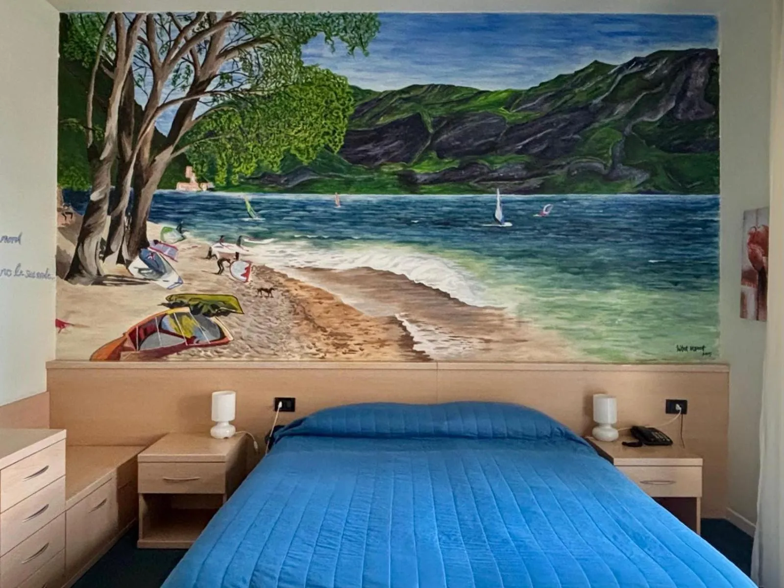 Bed in Hotel Aquavite