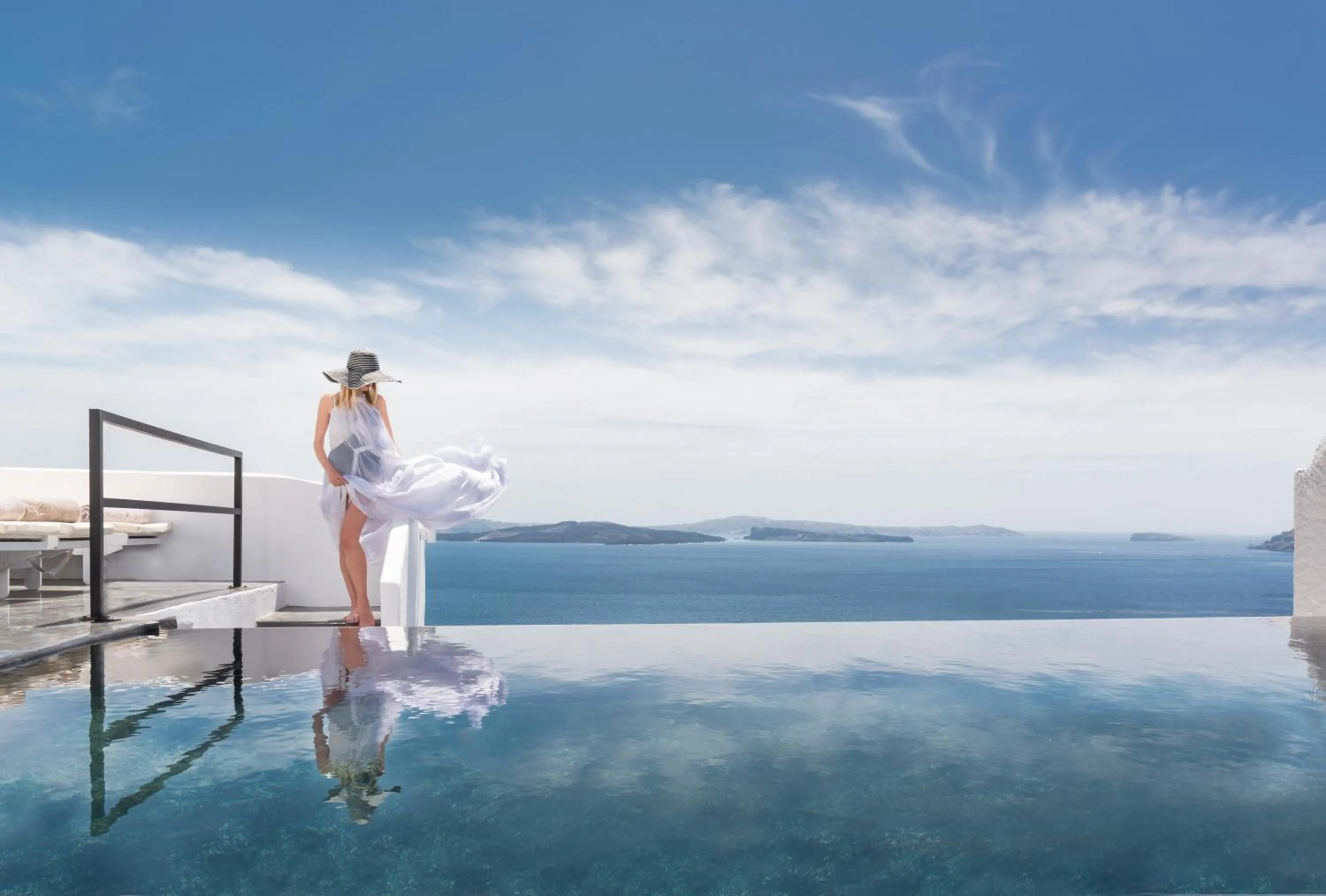 Swimming pool in Alta Mare by Andronis