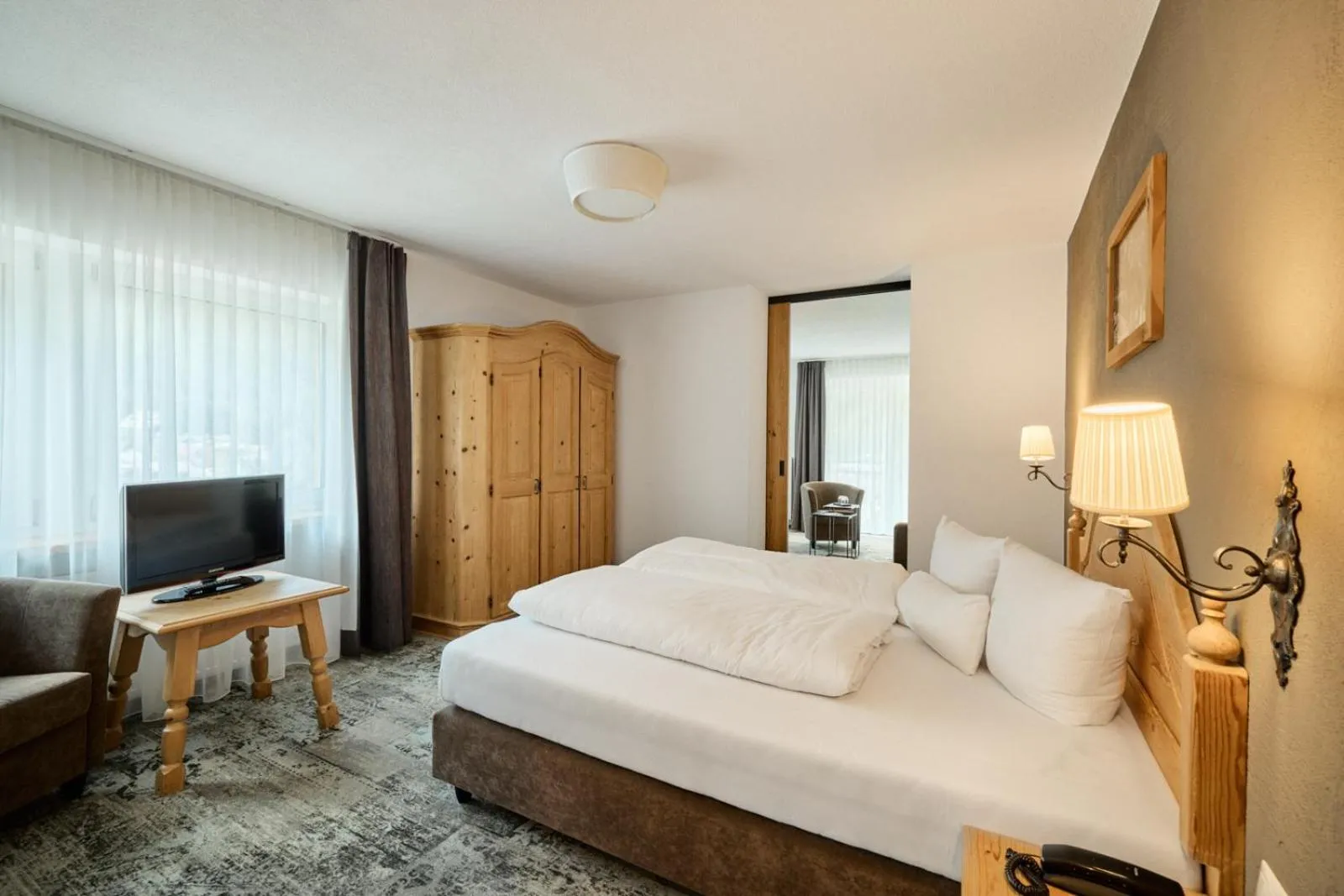 View (from property/room), Bed in Natur Alpin Hotel Feichtner Hof