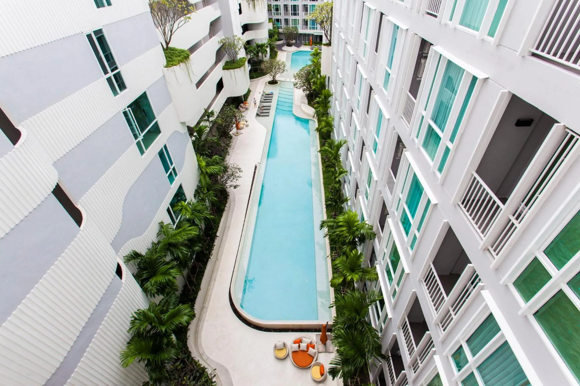 Swimming pool in Phuket Town 1 Bedroom Condo Luxury Facilities, The Base Downtown