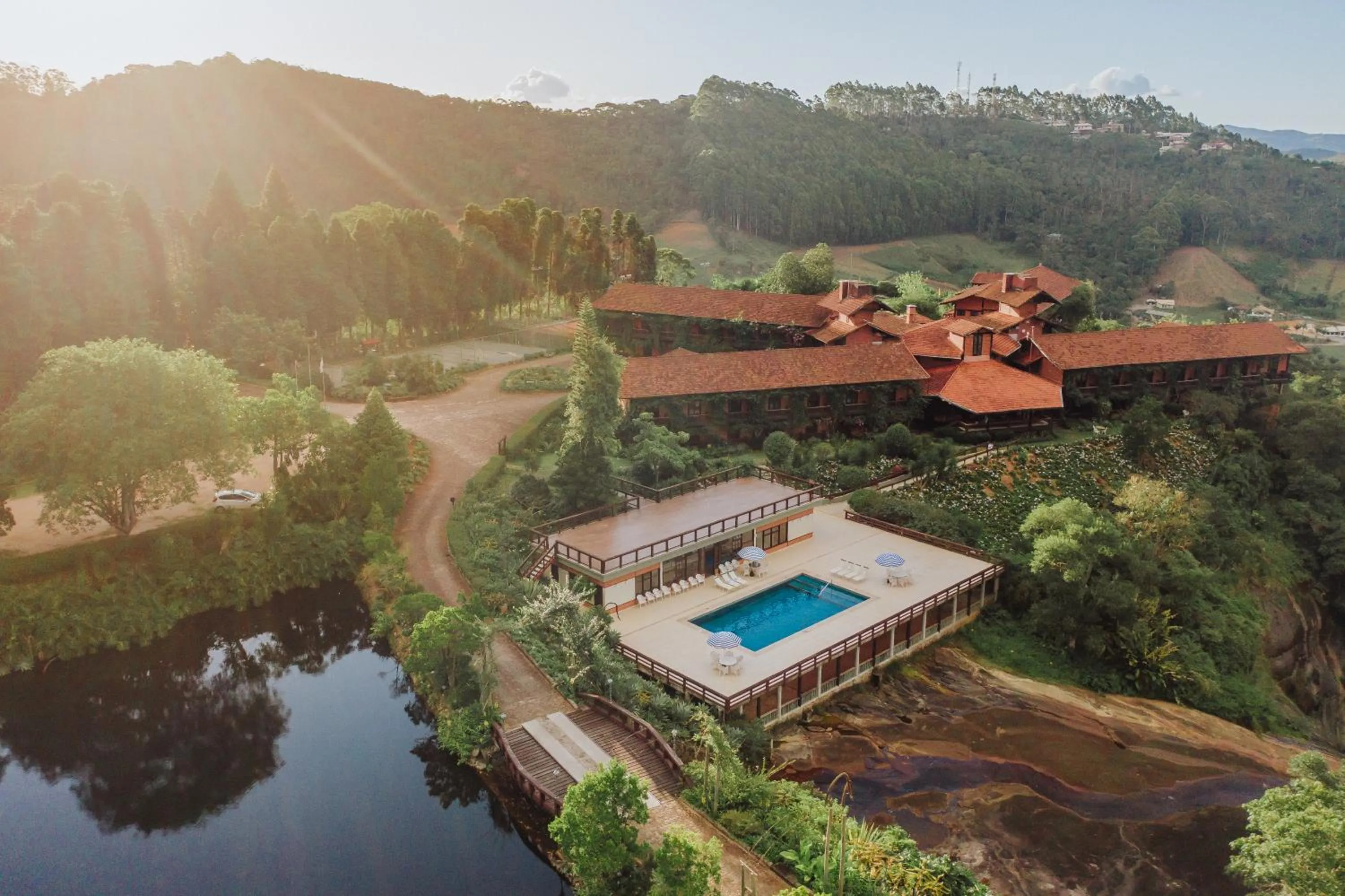 Bird's eye view in Pousada Pedra Azul