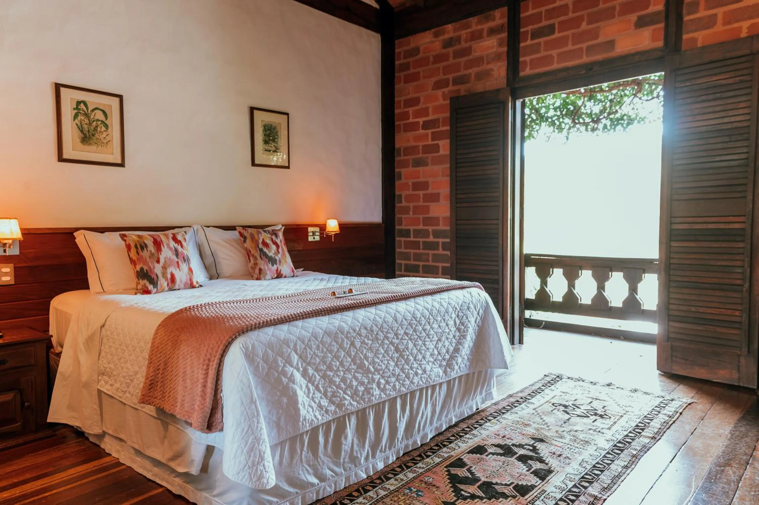 Bed in Pousada Pedra Azul