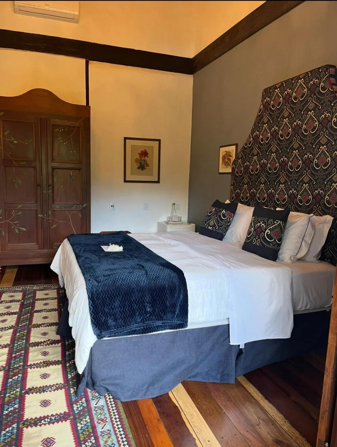 Bed in Pousada Pedra Azul