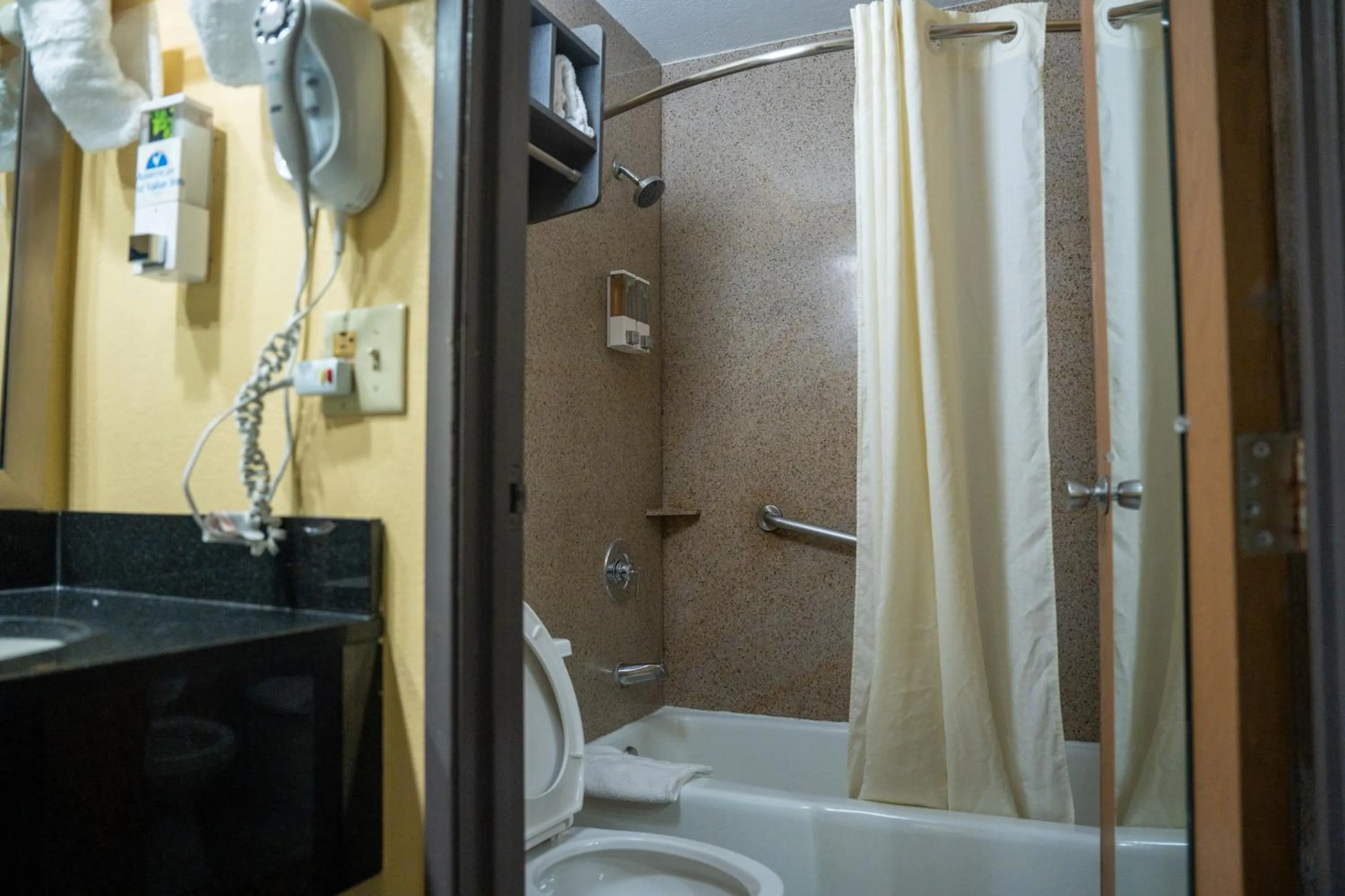 Shower in Americas Best Value Inn Fort Myers