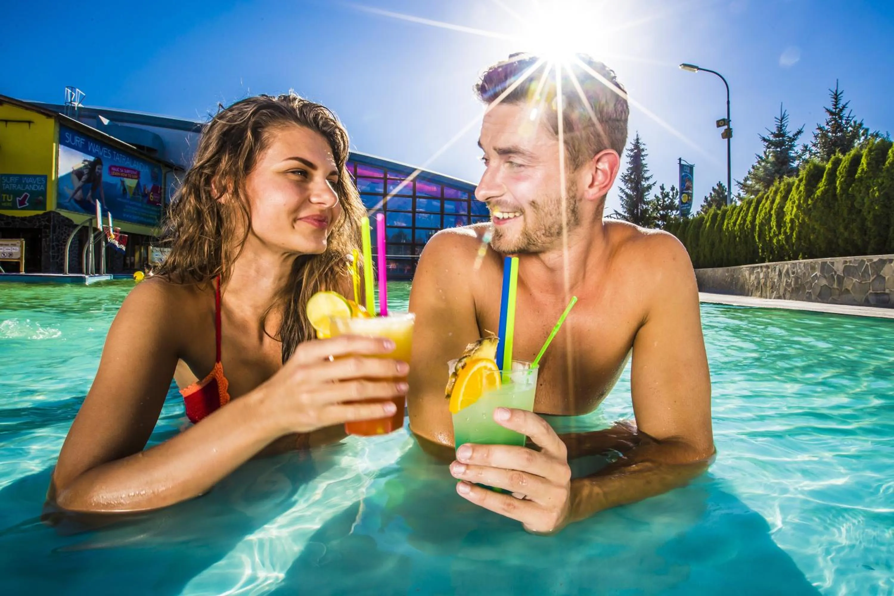 People in Holiday Village Tatralandia