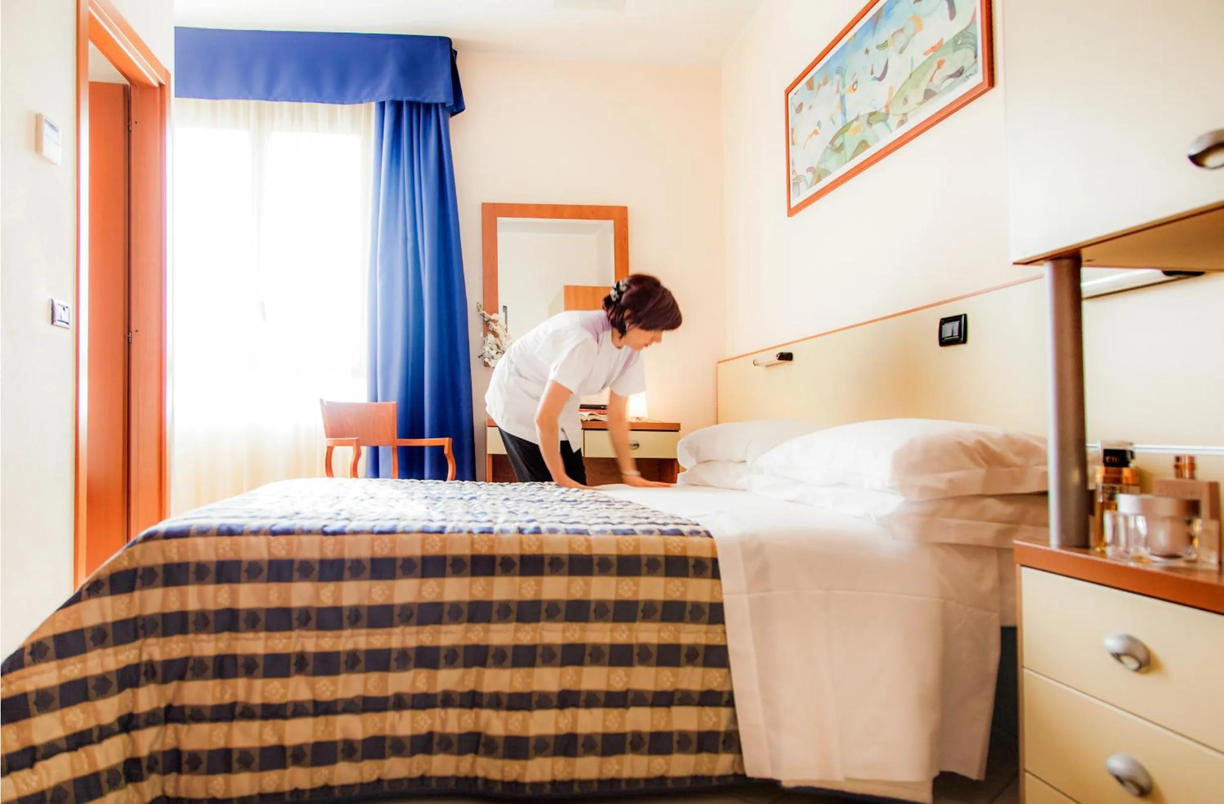 Decorative detail, Bed in Hotel Candido