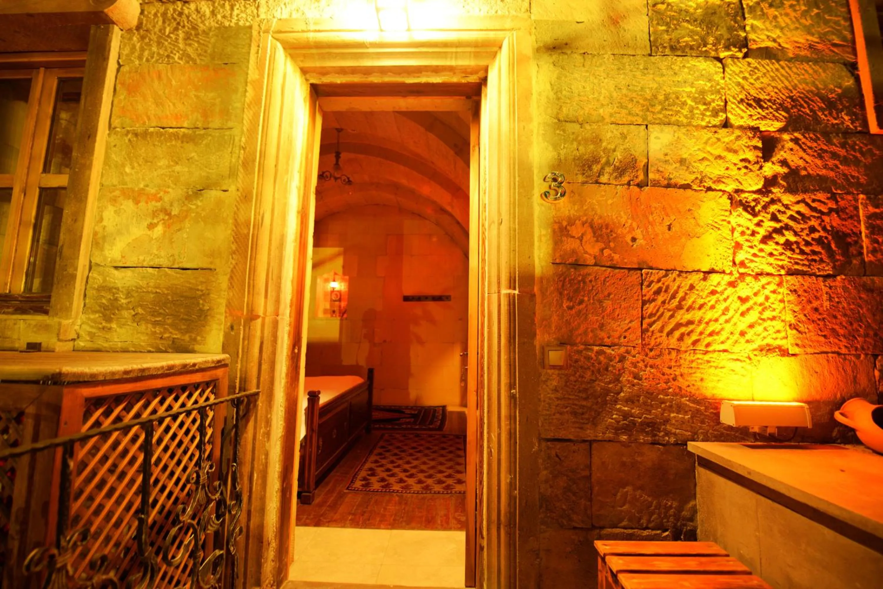 Facade/entrance in Vineyard Cave Hotel