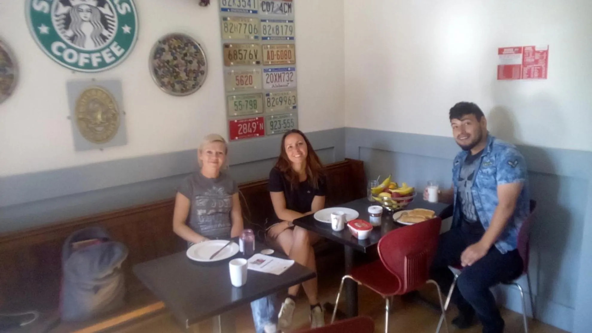 group of guests in The Liverpool Pod Travel Hostel