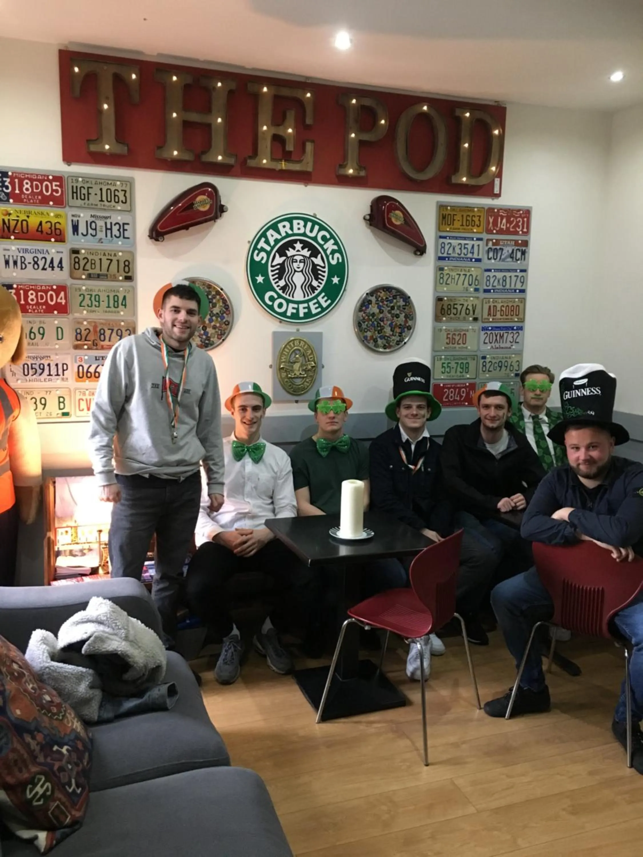 People in The Liverpool Pod Travel Hostel