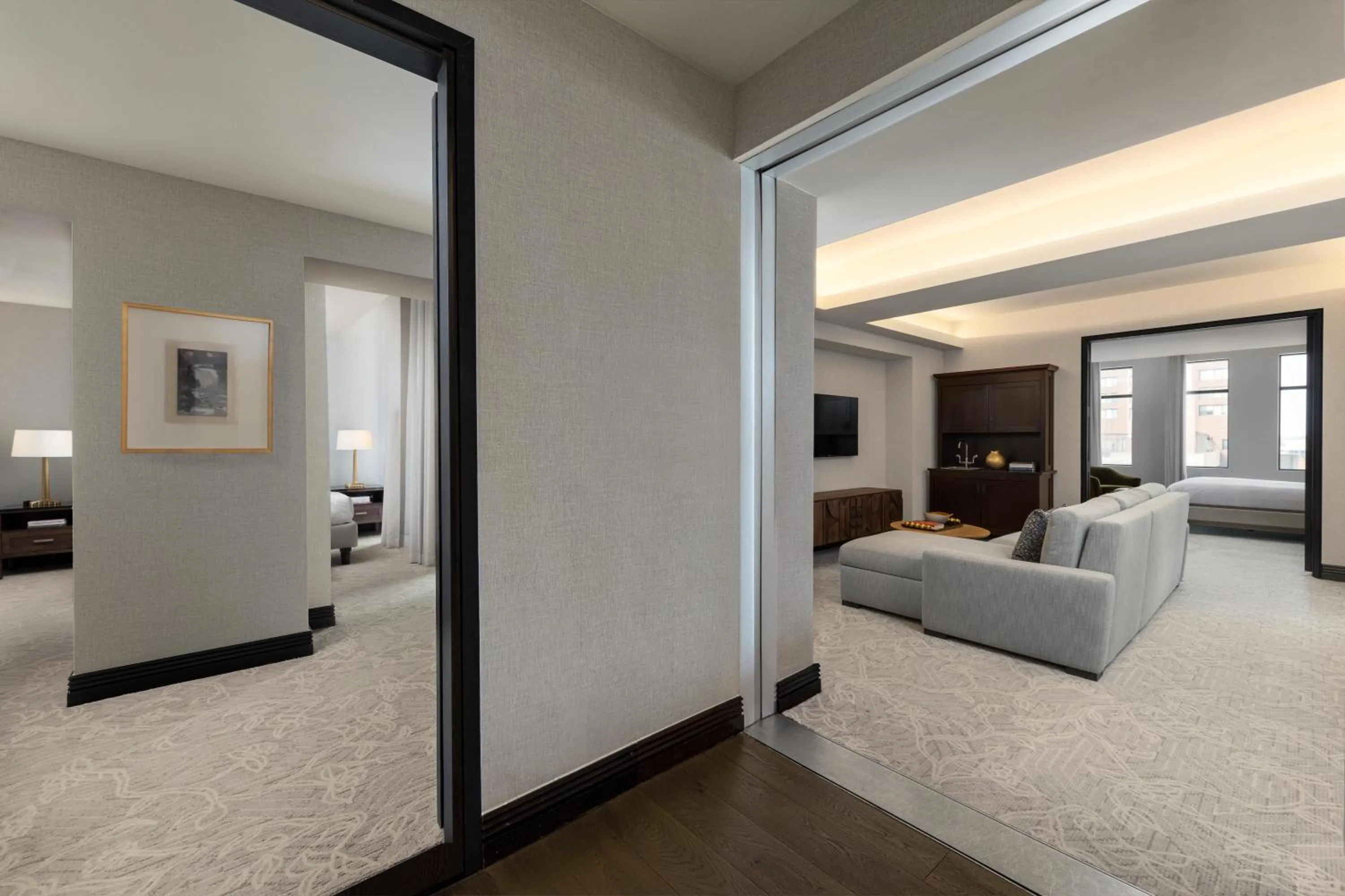 Living room, Bed in Hotel Ivy, a Luxury Collection Hotel, Minneapolis