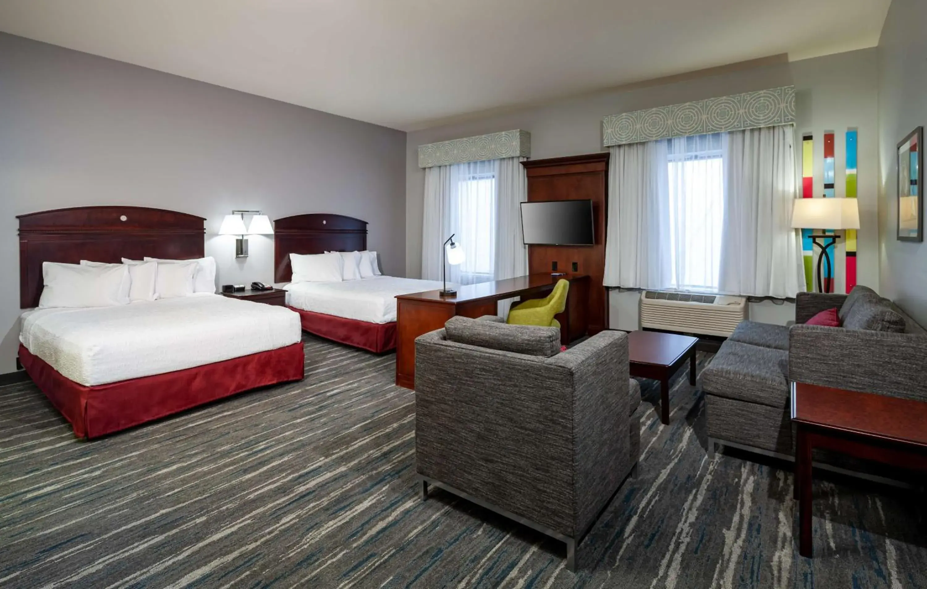 Queen Studio Suite with Two Queen Beds - Non-Smoking in Hampton Inn & Suites Texarkana Queen Studio Suite with Two Queen Beds - Non-Smoking in Hampton Inn & Suites Texarkana
