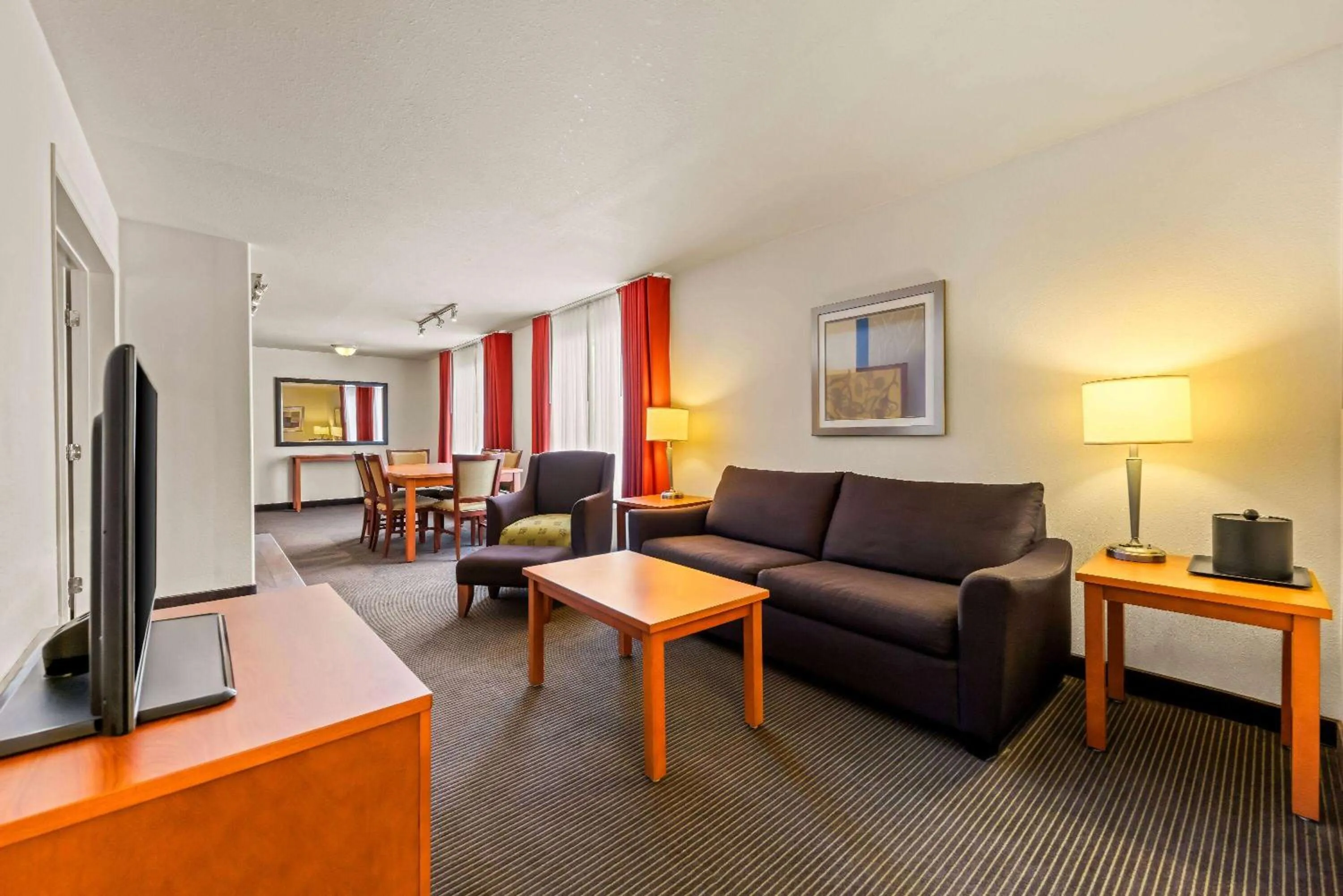 Living room in Wingate by Wyndham Calgary South