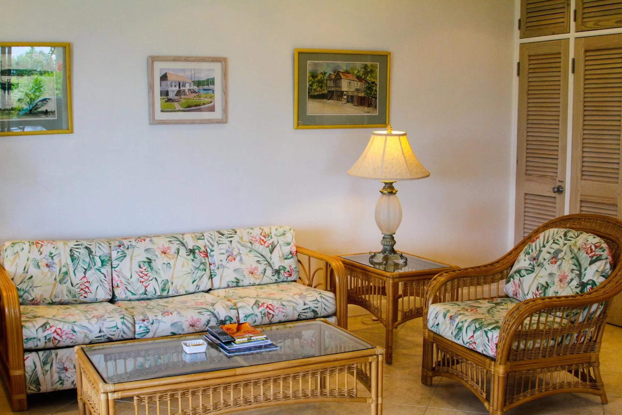 Living room in Antigua Village Beach Resort