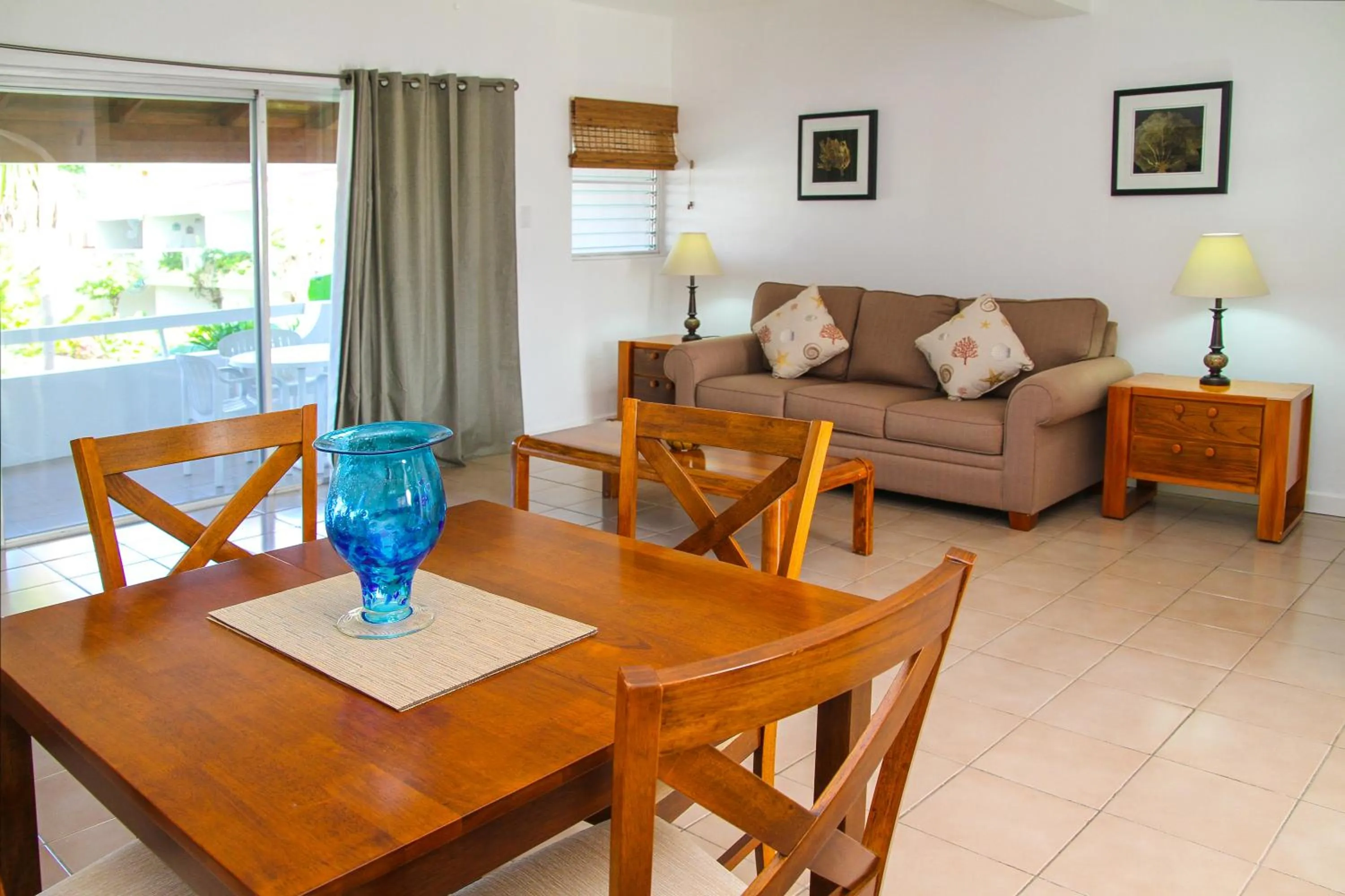 Living room in Antigua Village Beach Resort