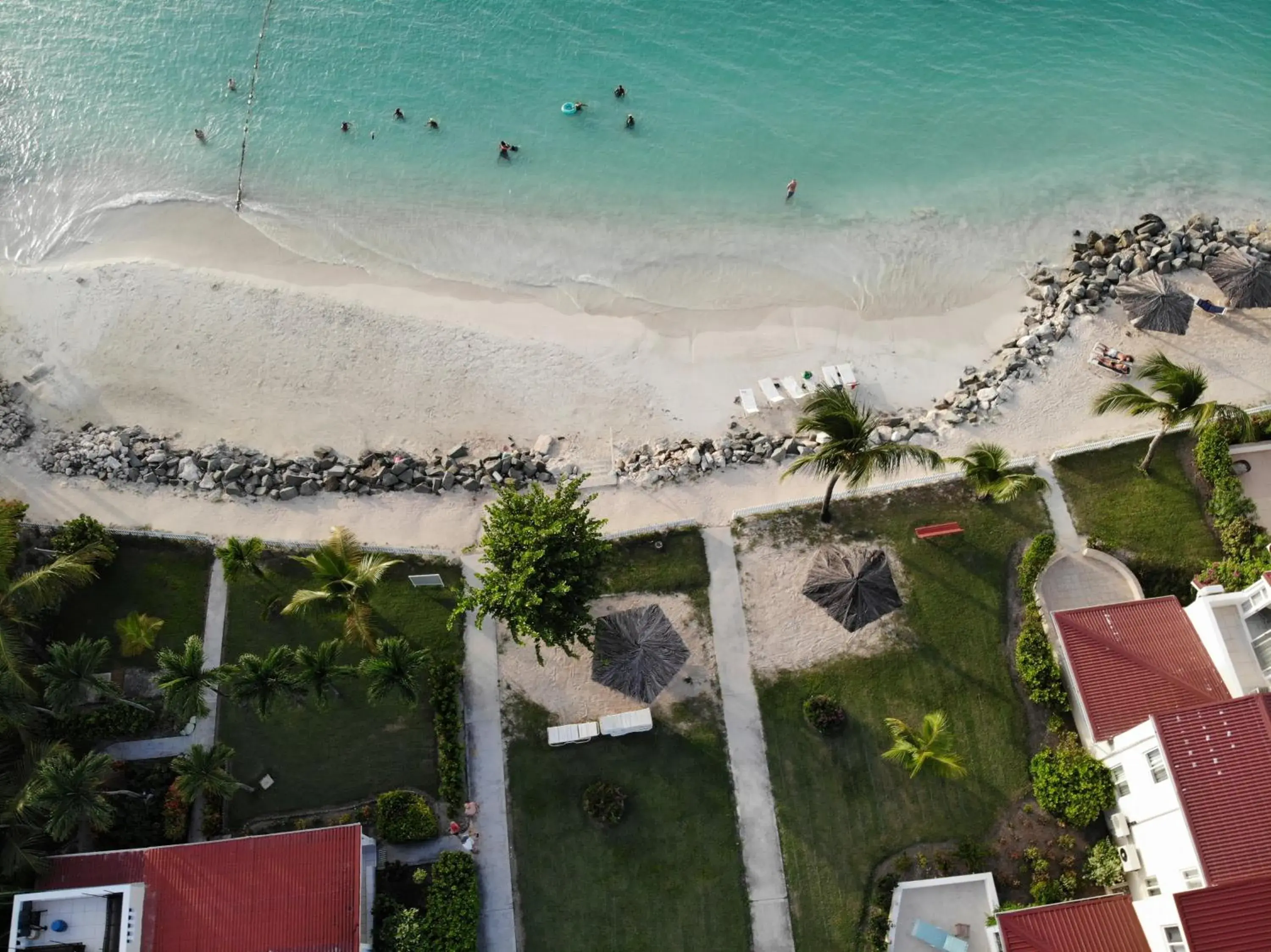Bird's eye view in Antigua Village Beach Resort Bird's eye view in Antigua Village Beach Resort
