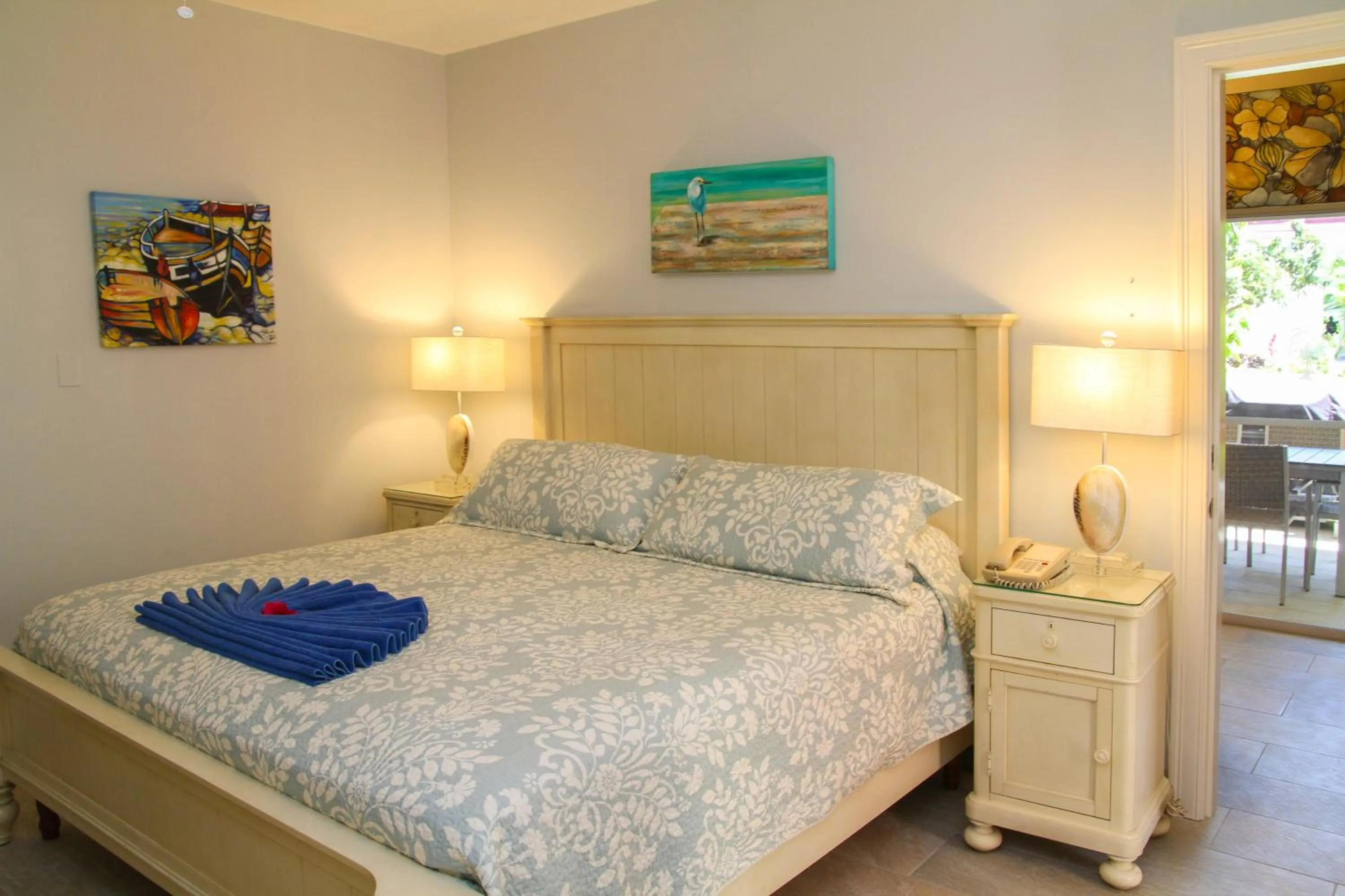 Bed in Antigua Village Beach Resort