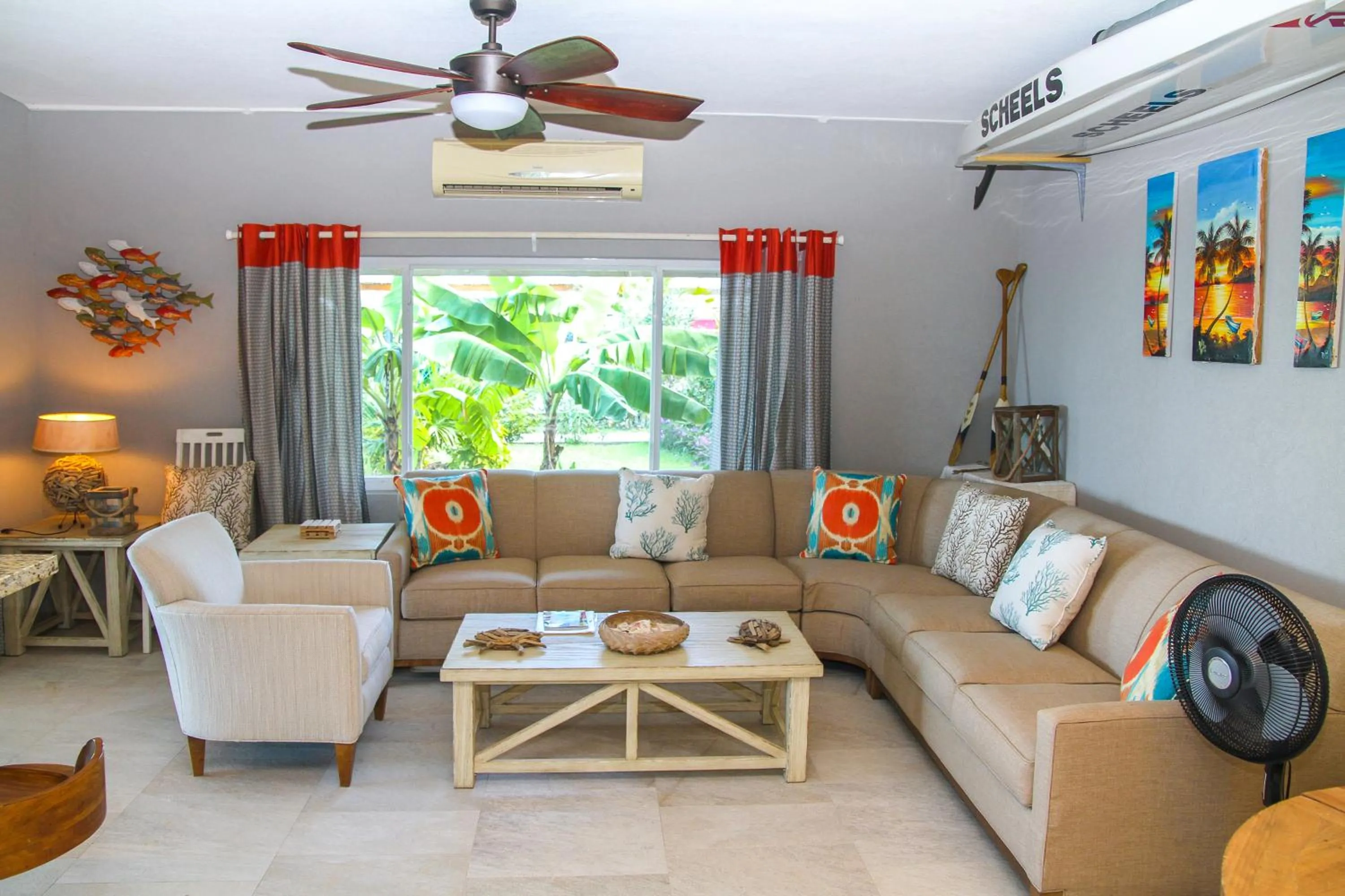 Living room in Antigua Village Beach Resort
