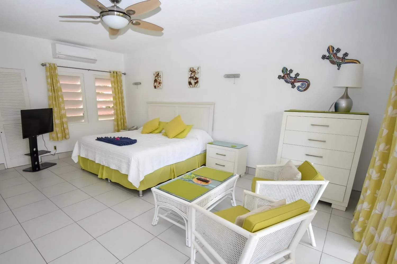 Bed in Antigua Village Beach Resort