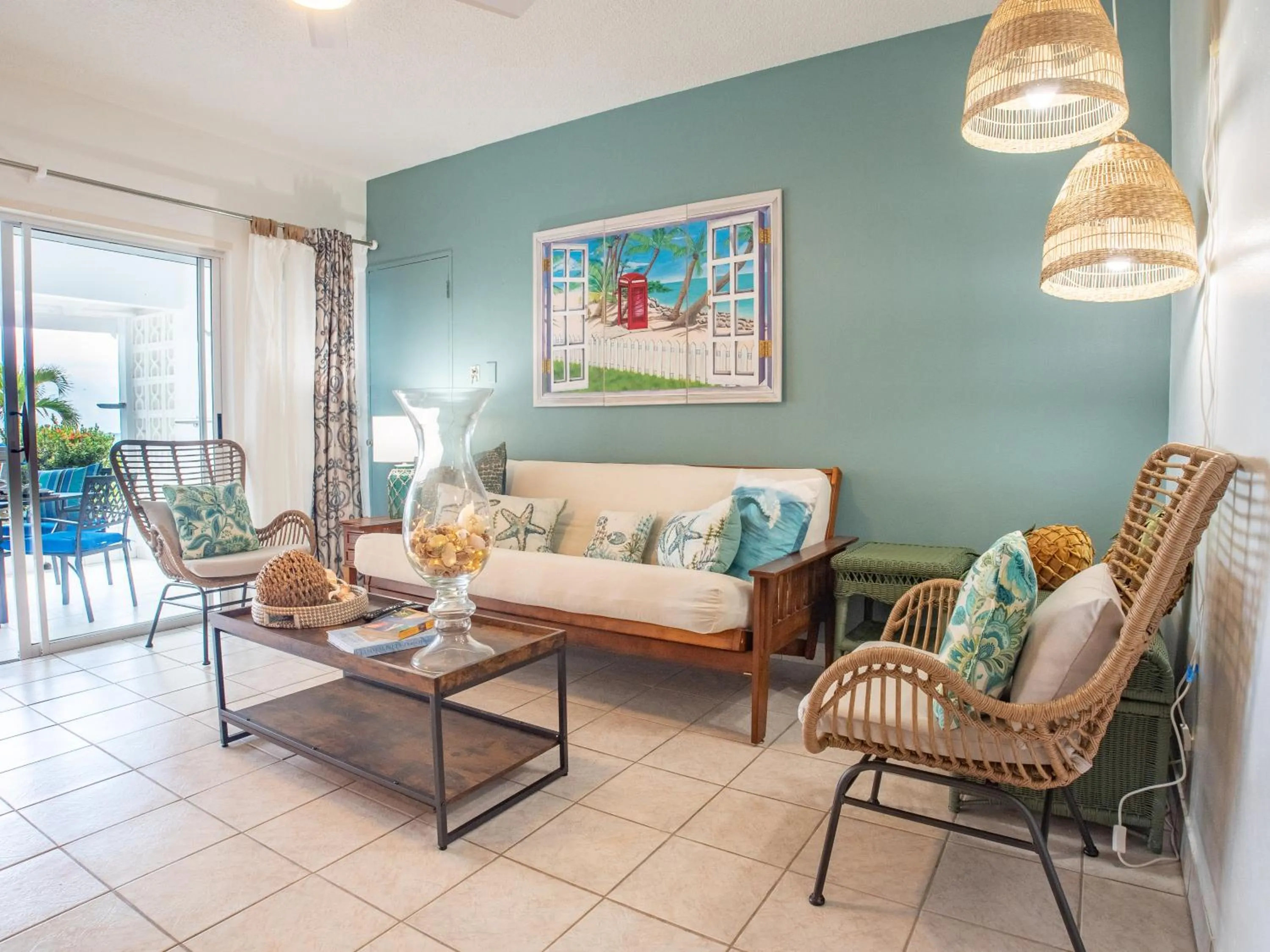 Living room in Antigua Village Beach Resort