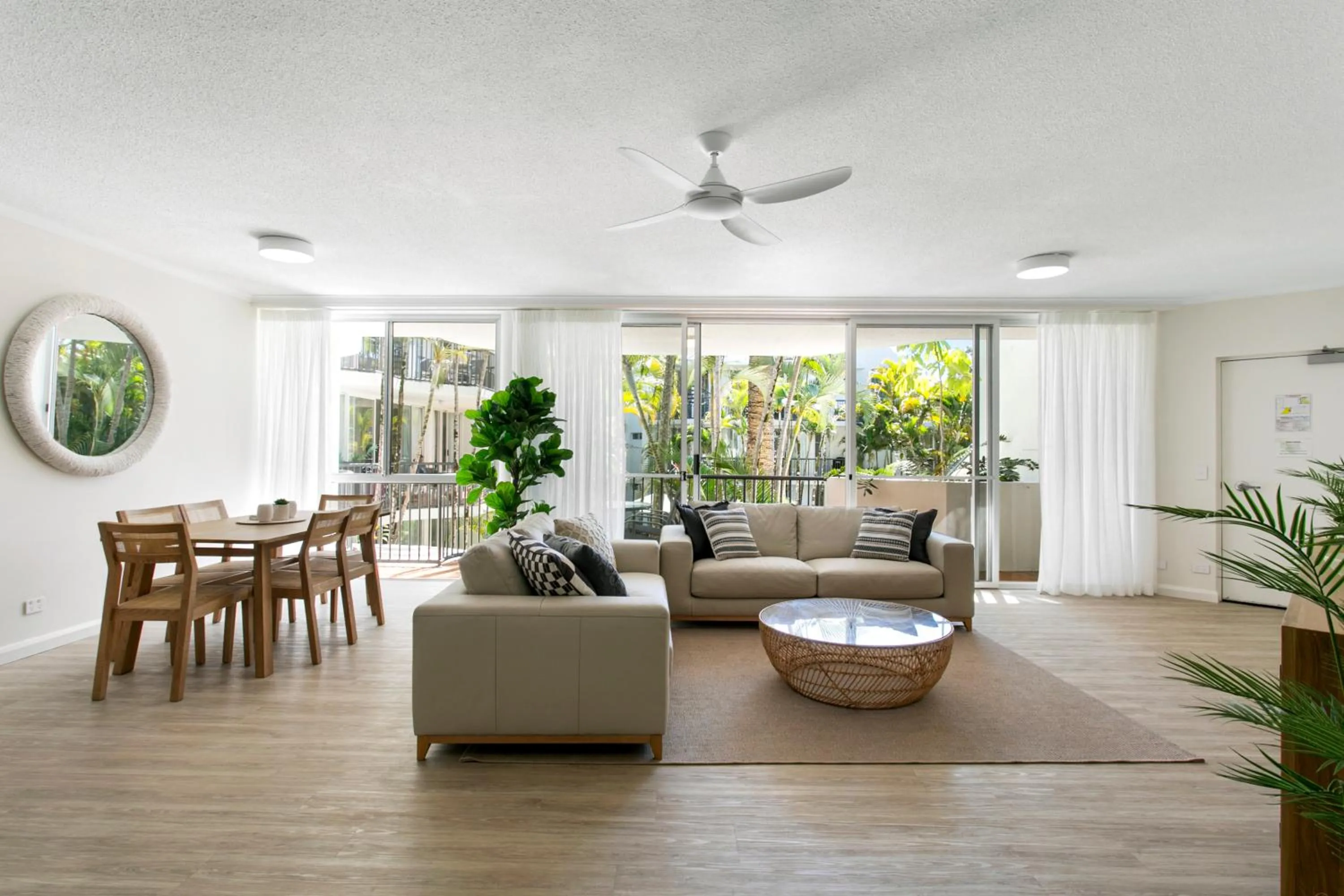 Living room in Noosa Tropicana