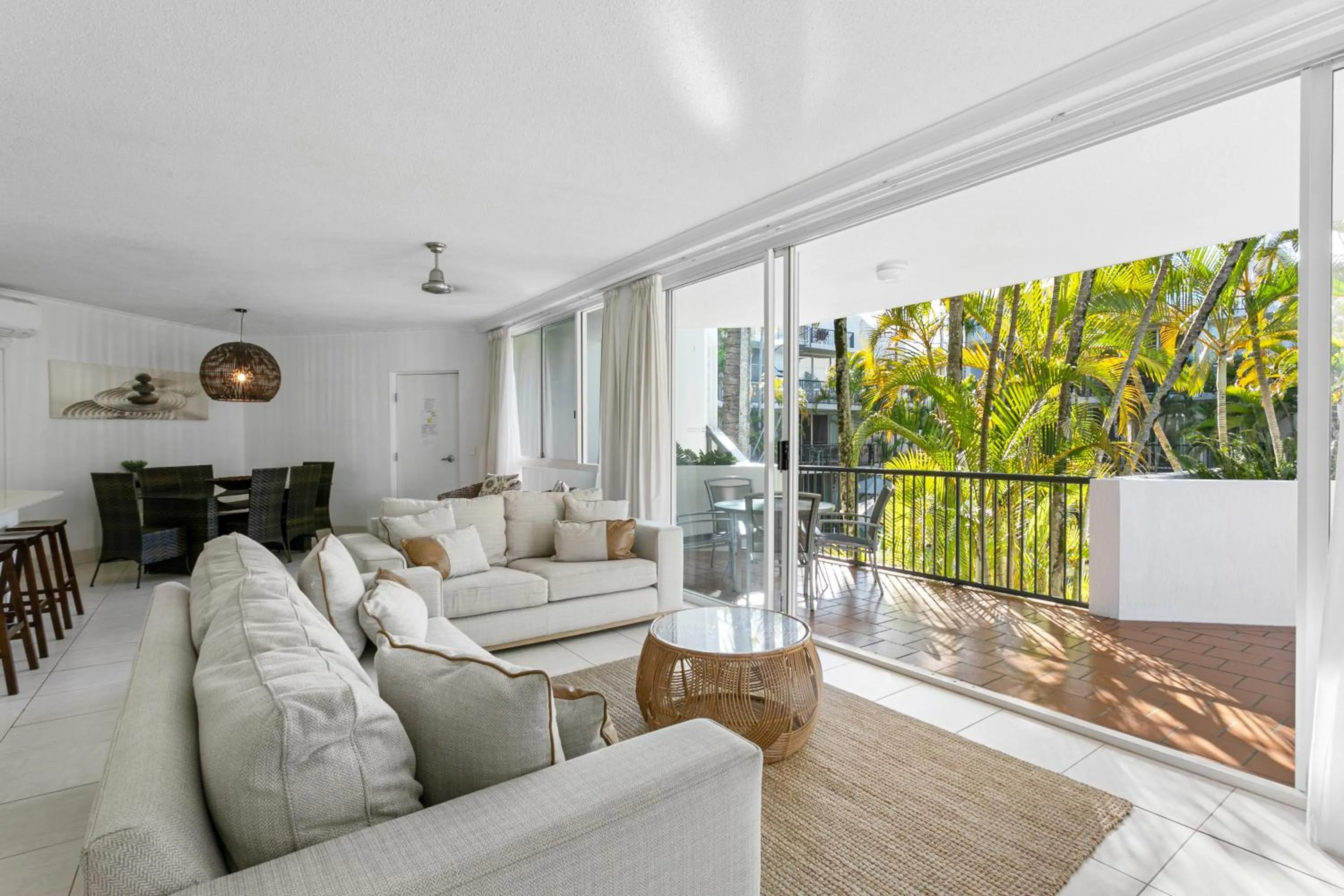 Living room in Noosa Tropicana