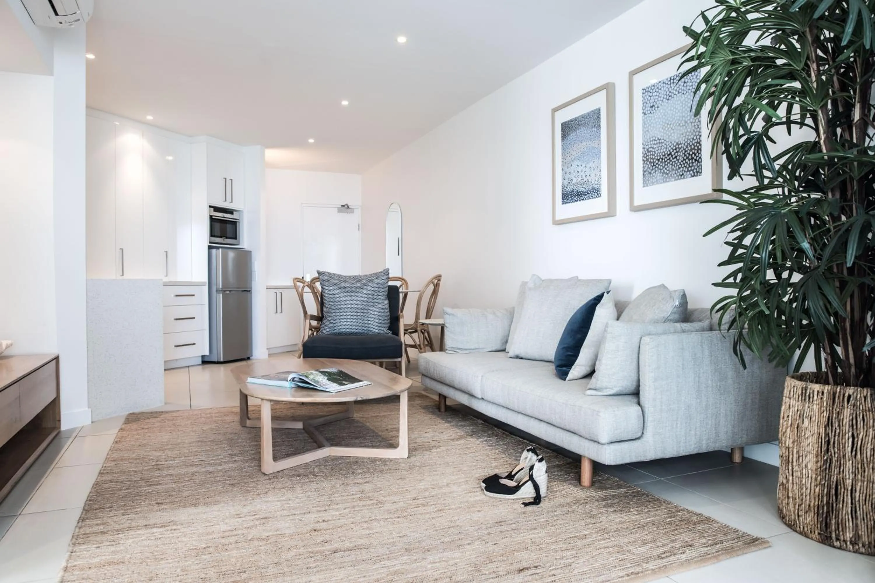 Kitchen or kitchenette in On The Beach Noosa Resort