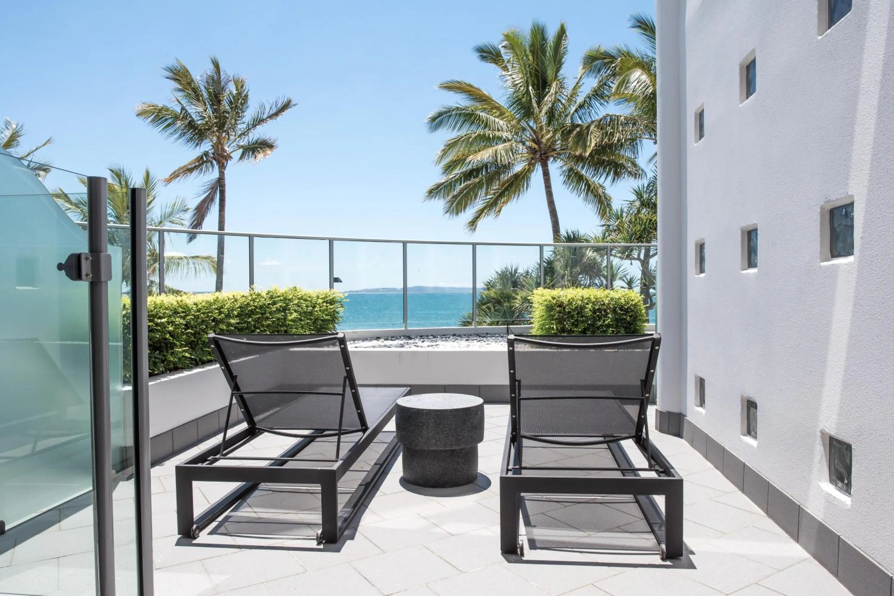Patio in On The Beach Noosa Resort