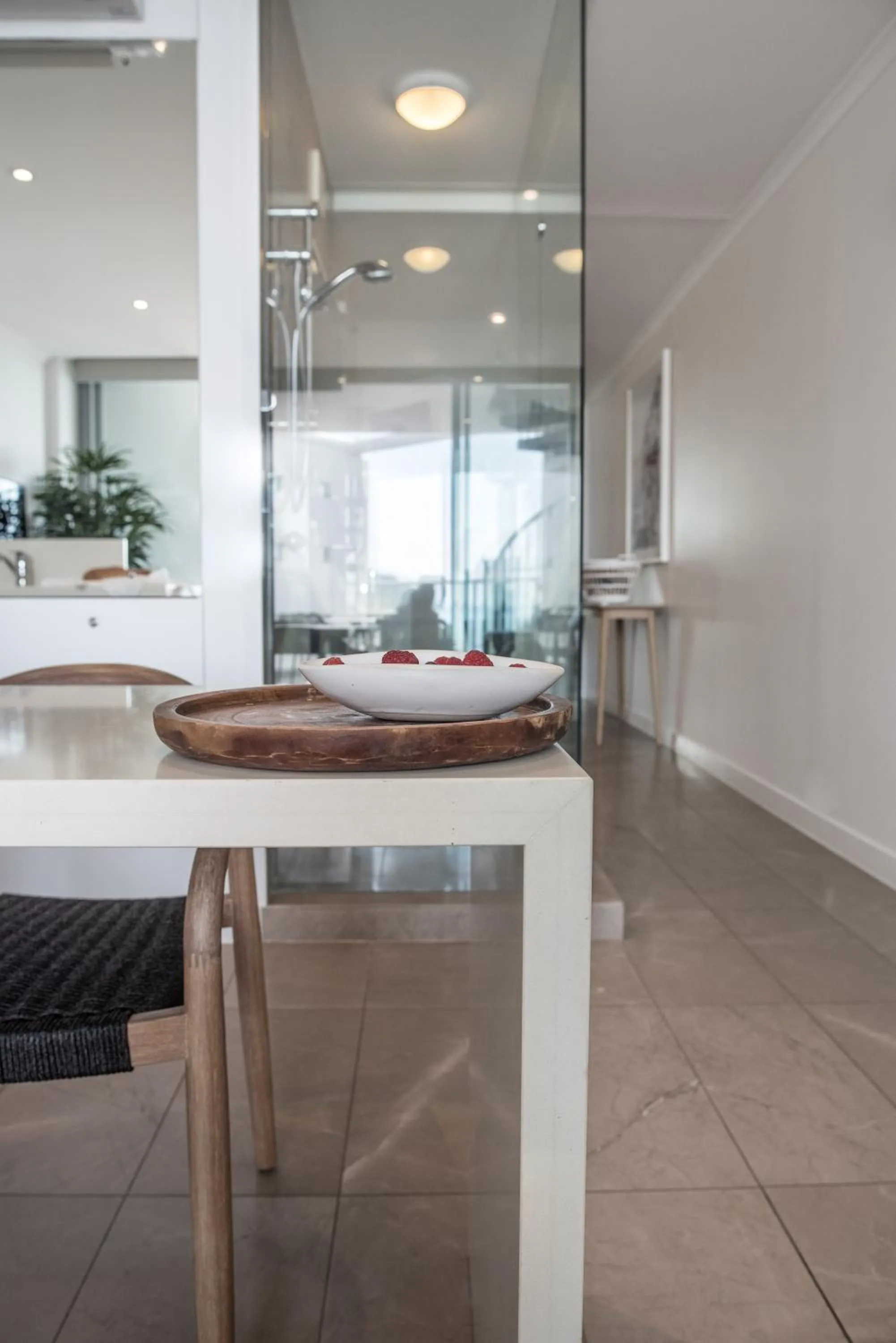 Shower in On The Beach Noosa Resort