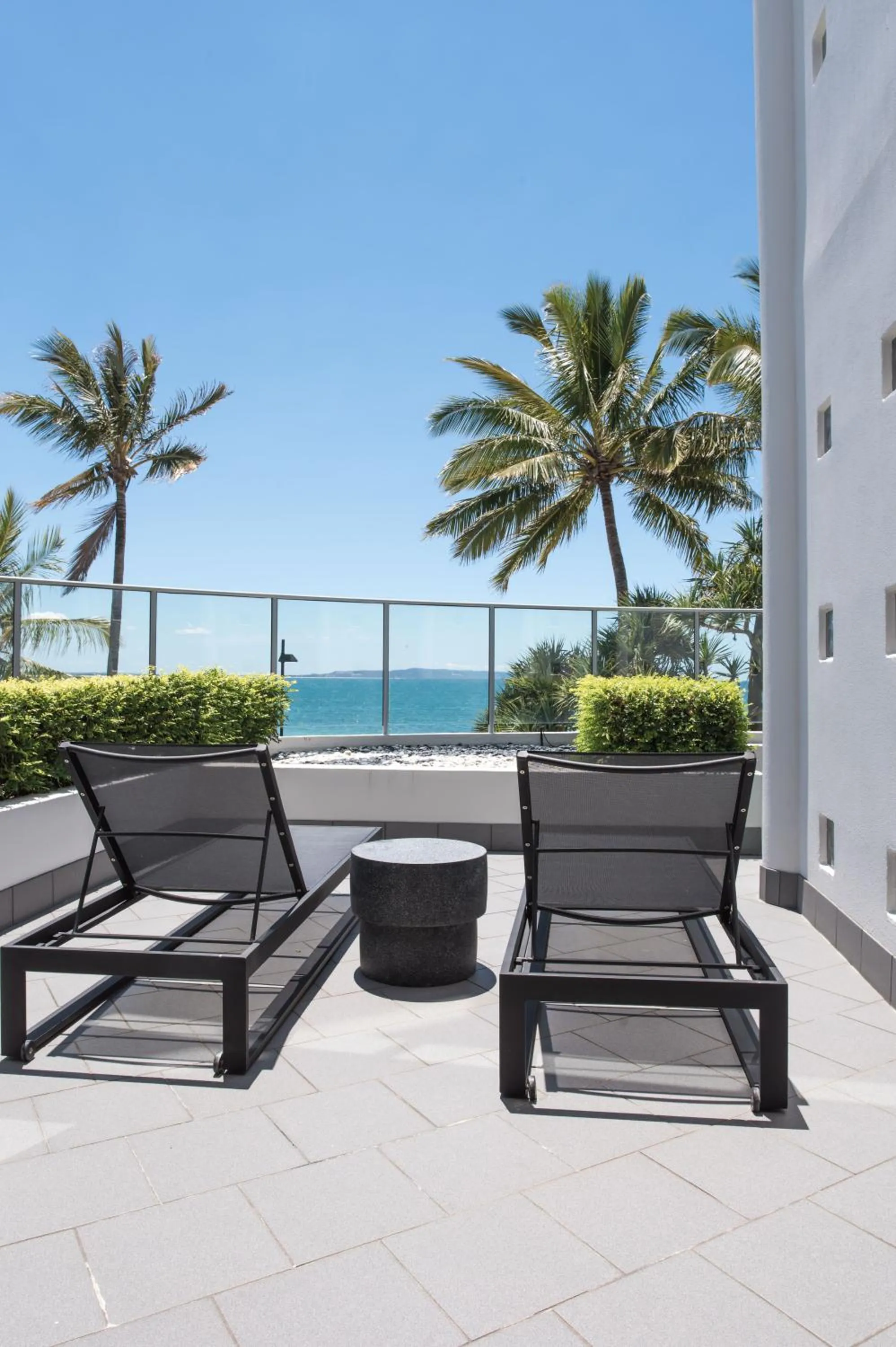 Patio in On The Beach Noosa Resort