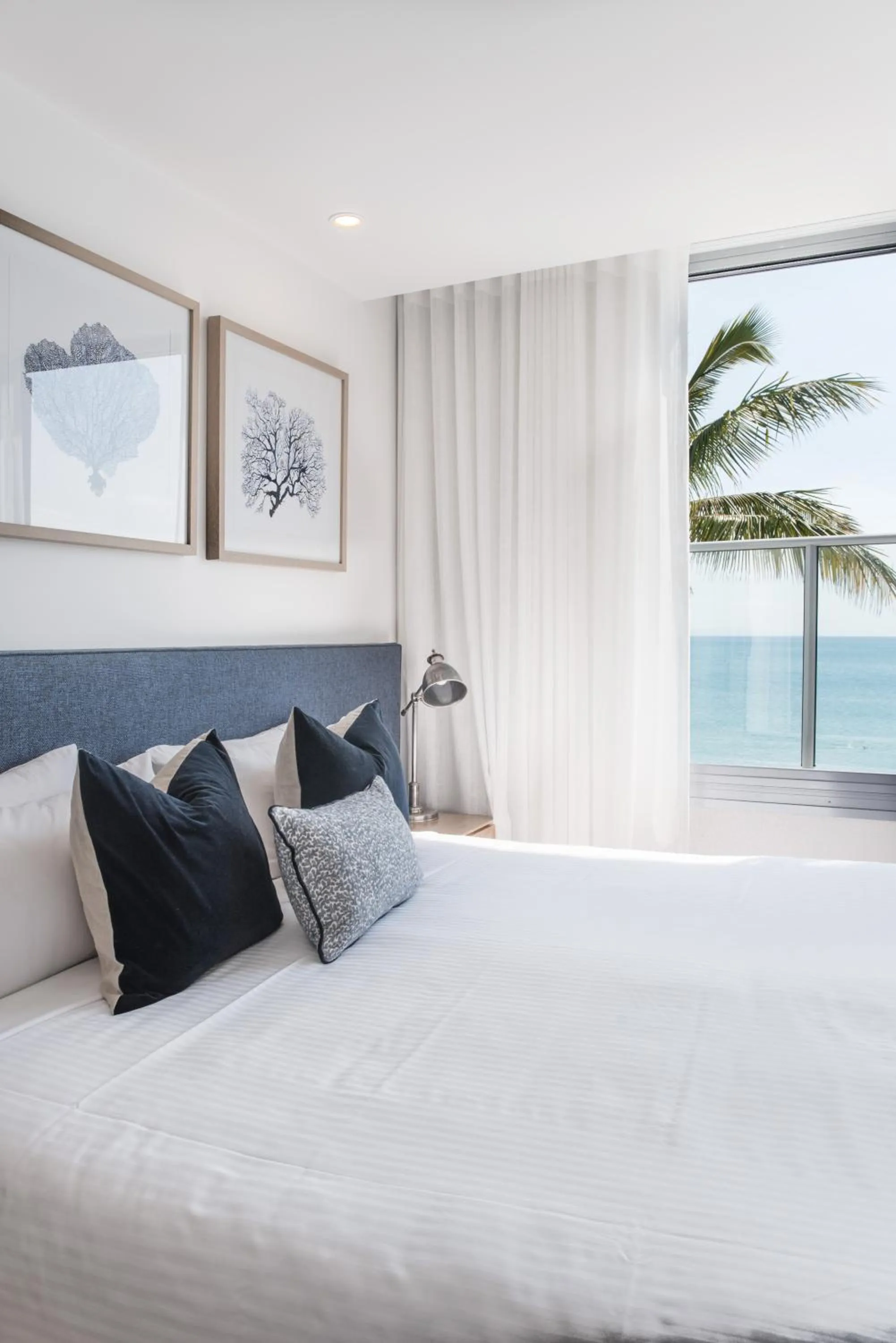 Bed in On The Beach Noosa Resort