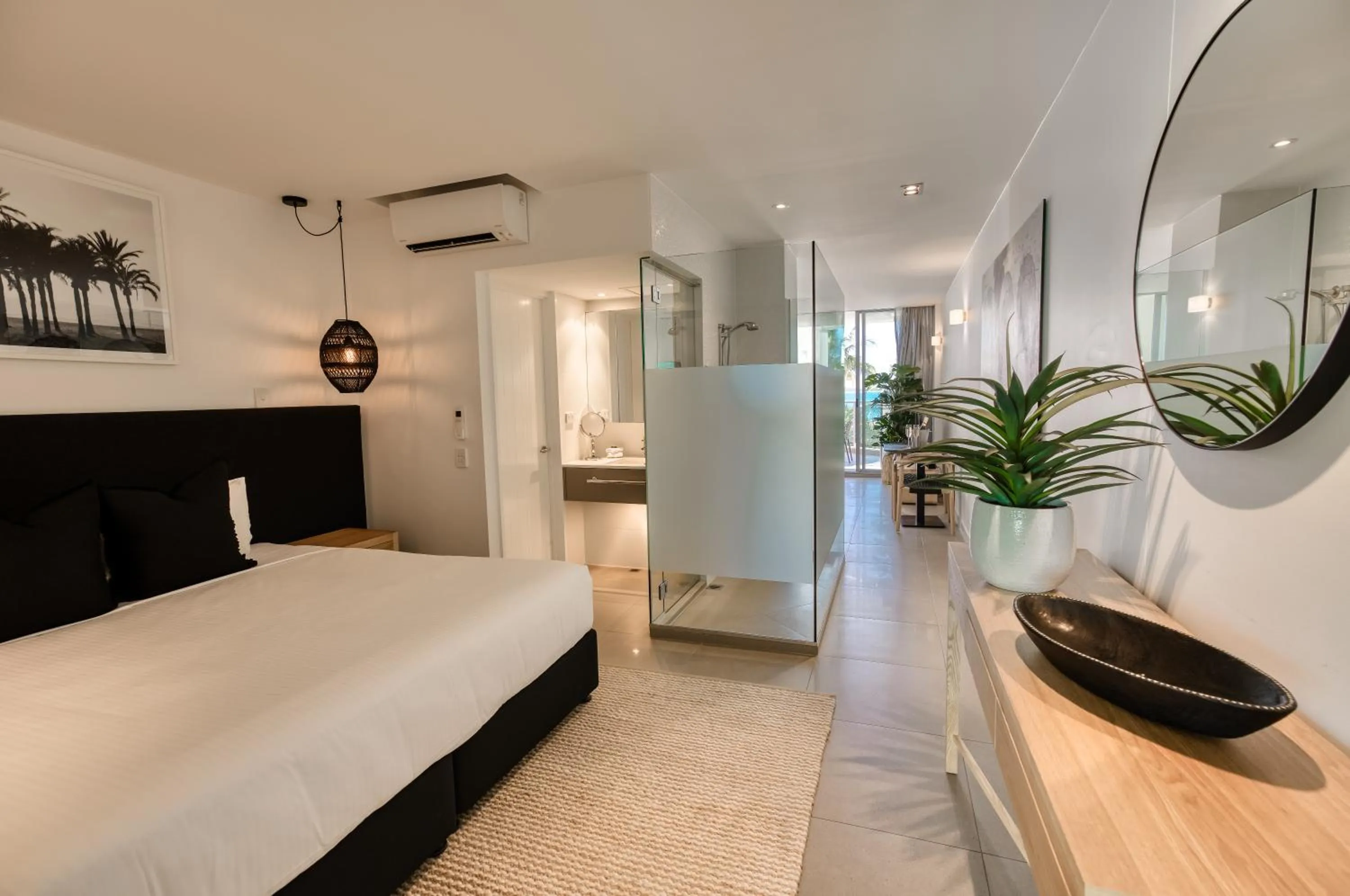 Bed in On The Beach Noosa Resort