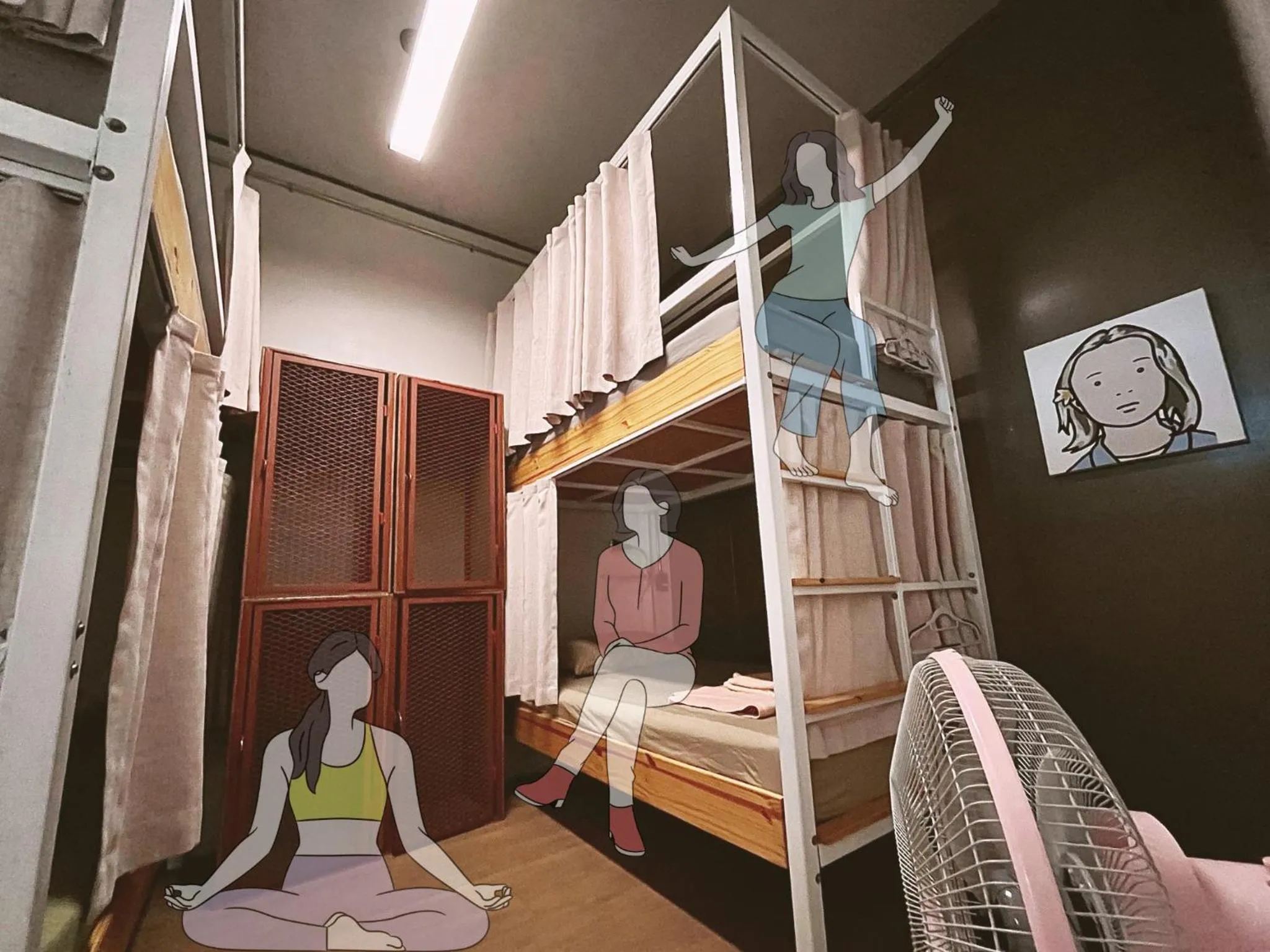 Bed in Hybrit hostel&amp;cafe