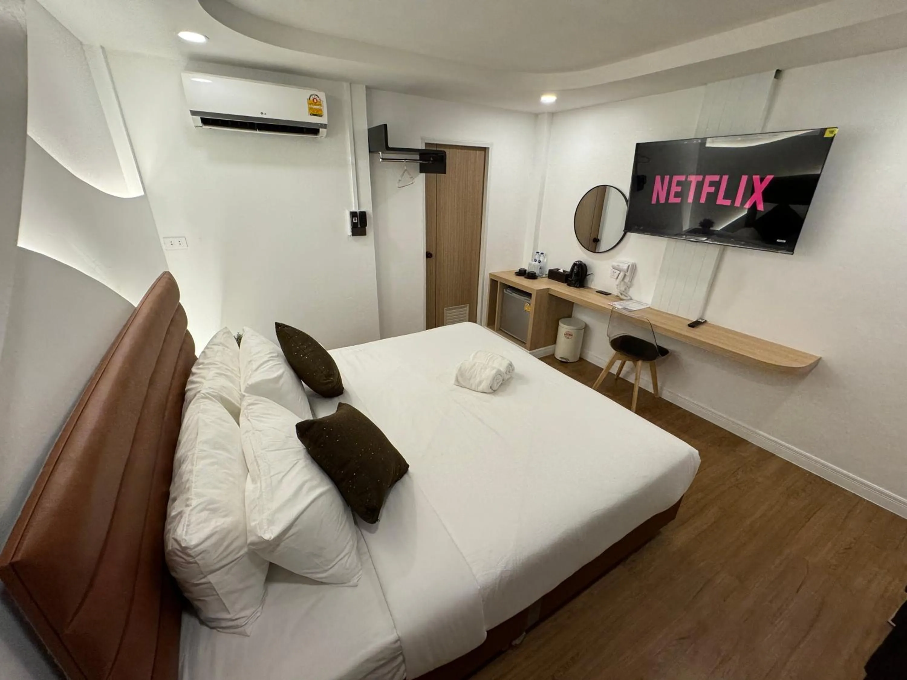 Bed in S1 City Hotel Buriram