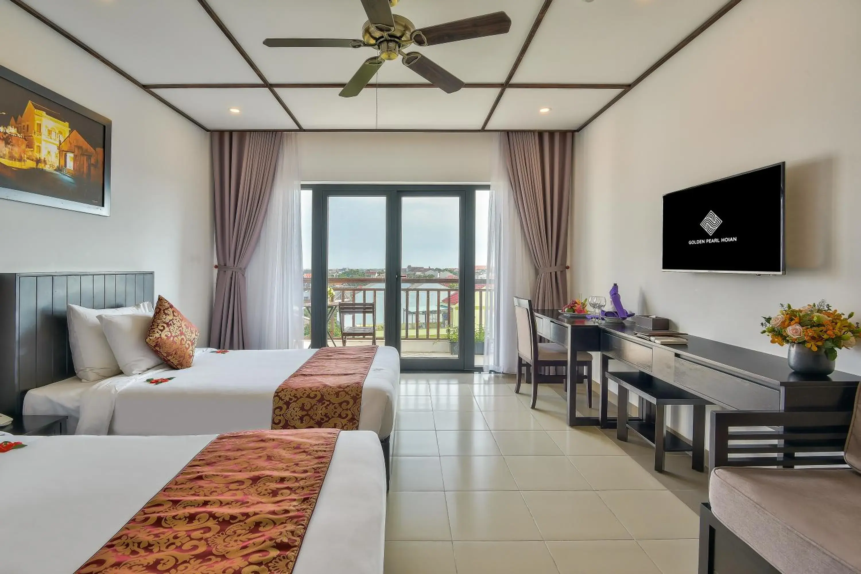 Photo of the whole room, Bed in White Lotus Hotel Hoian Photo of the whole room, Bed in White Lotus Hotel Hoian