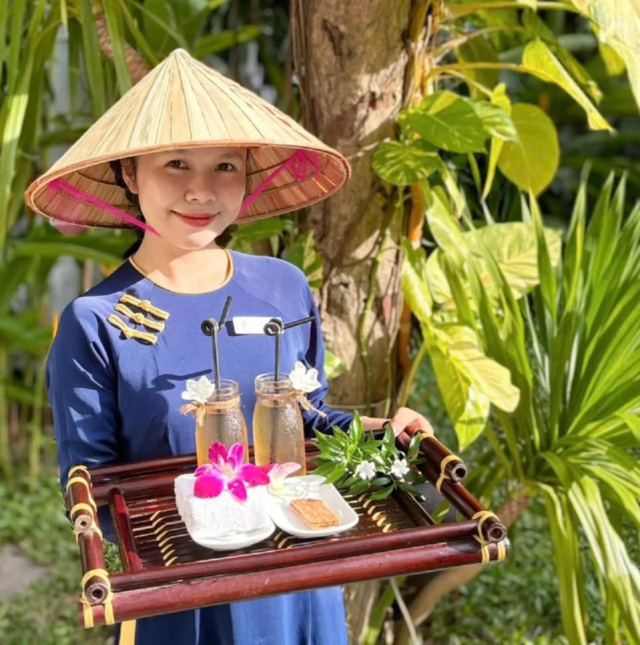 Drinks in White Lotus Hotel Hoian