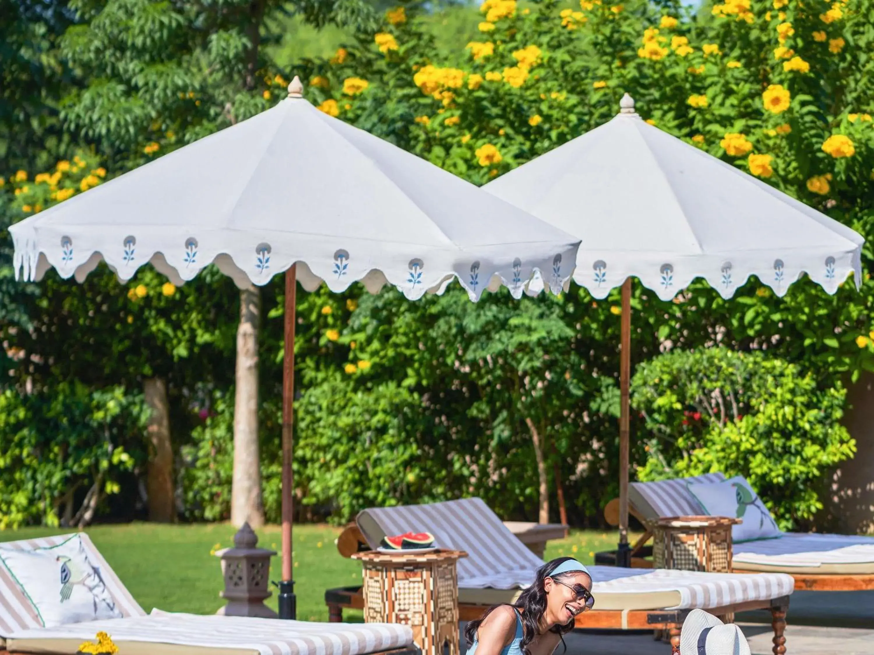 Pool view in Fairmont Jaipur Pool view in Fairmont Jaipur