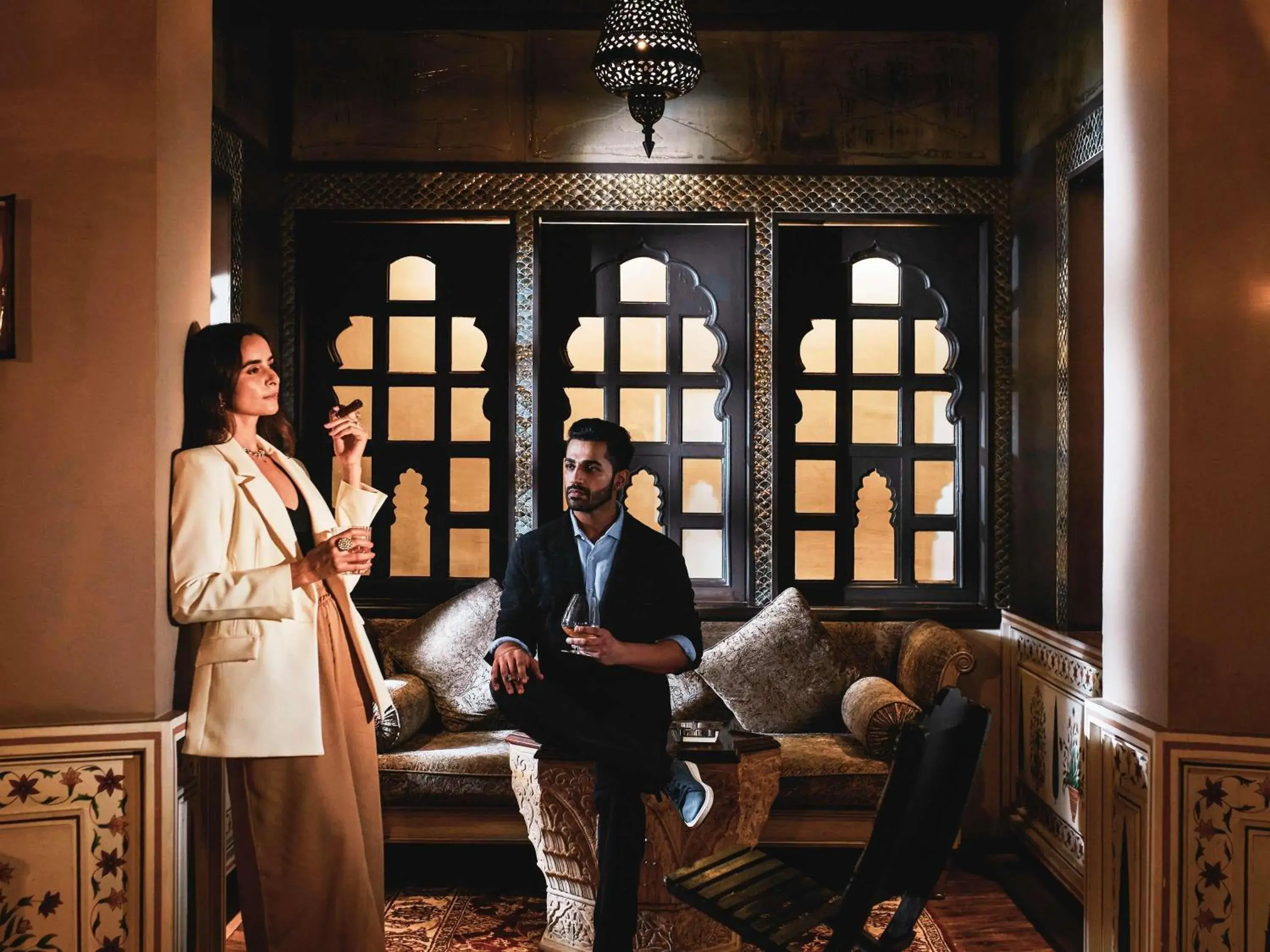 Lounge or bar in Fairmont Jaipur Lounge or bar in Fairmont Jaipur