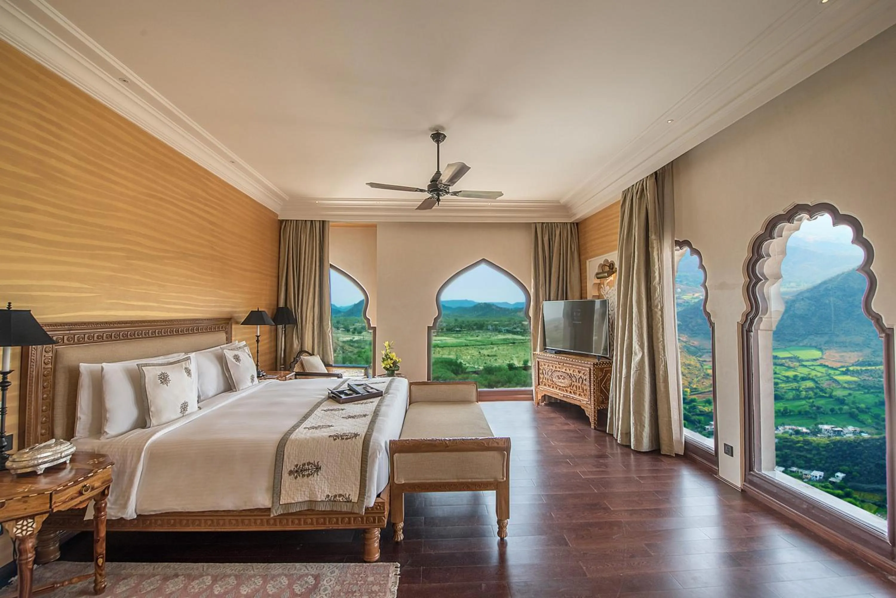 View (from property/room), Bed in Fairmont Jaipur