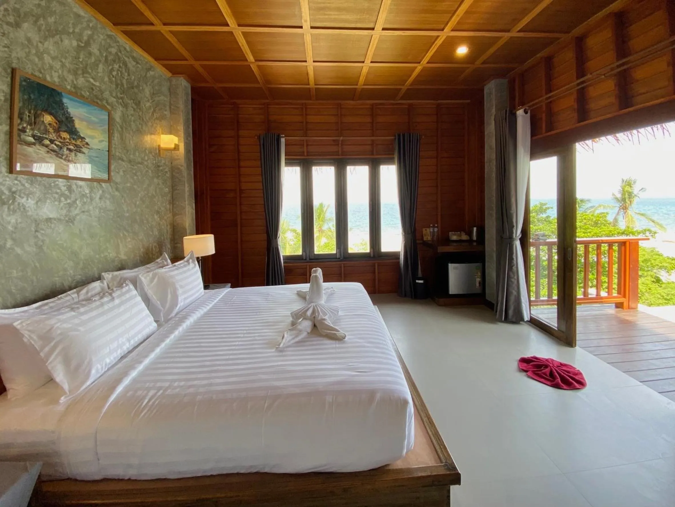 Bed in Koh Tao Relax Freedom Beach Resort