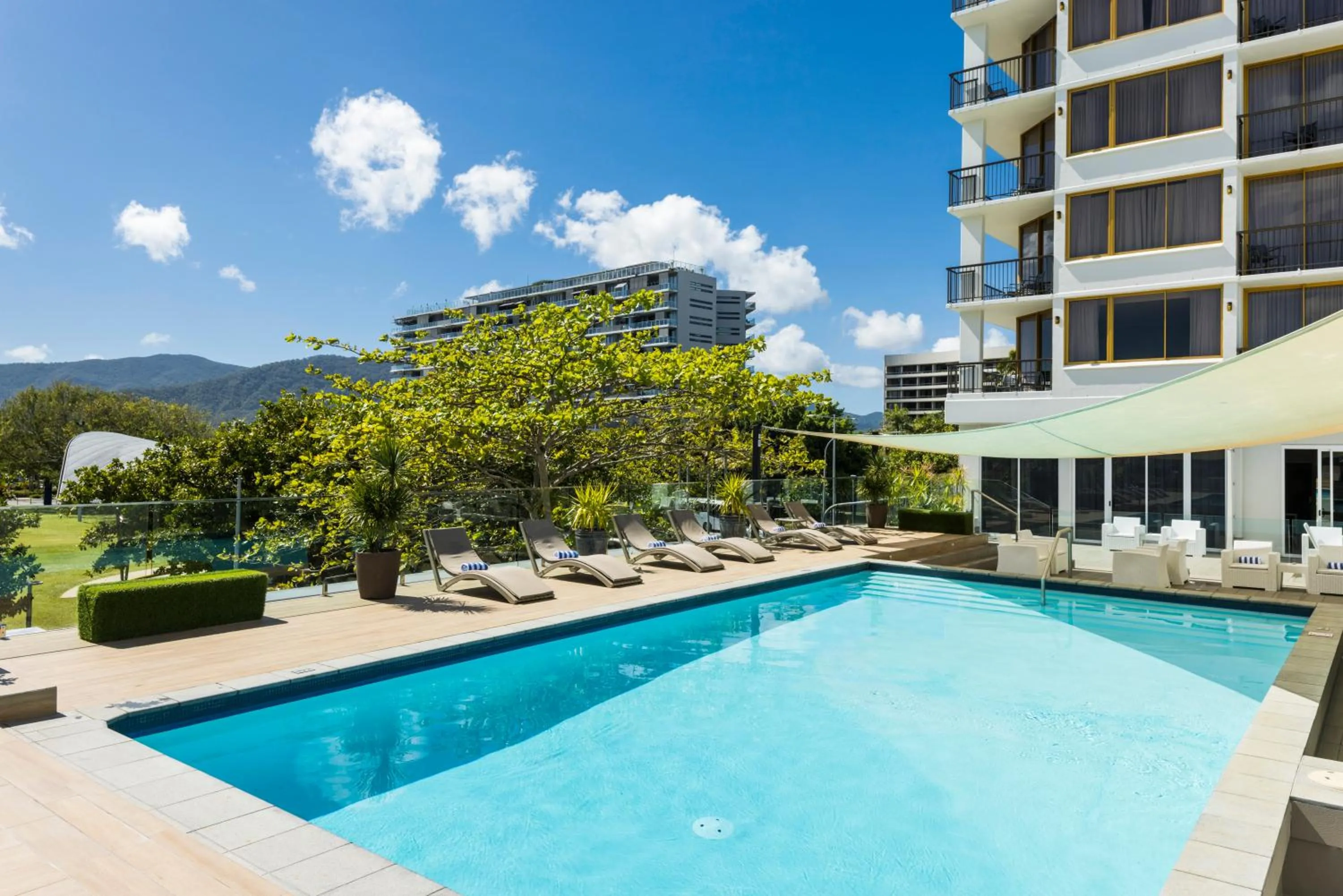 Patio in Pacific Hotel Cairns