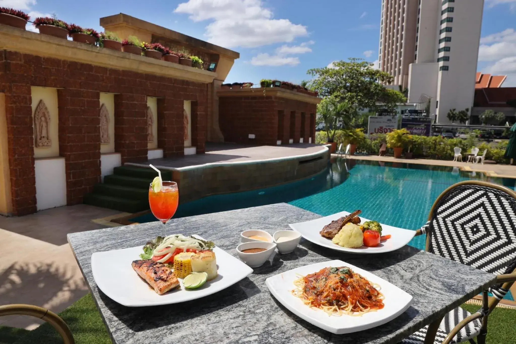 Pool view in Kosa Hotel & Wellness Center Pool view in Kosa Hotel & Wellness Center