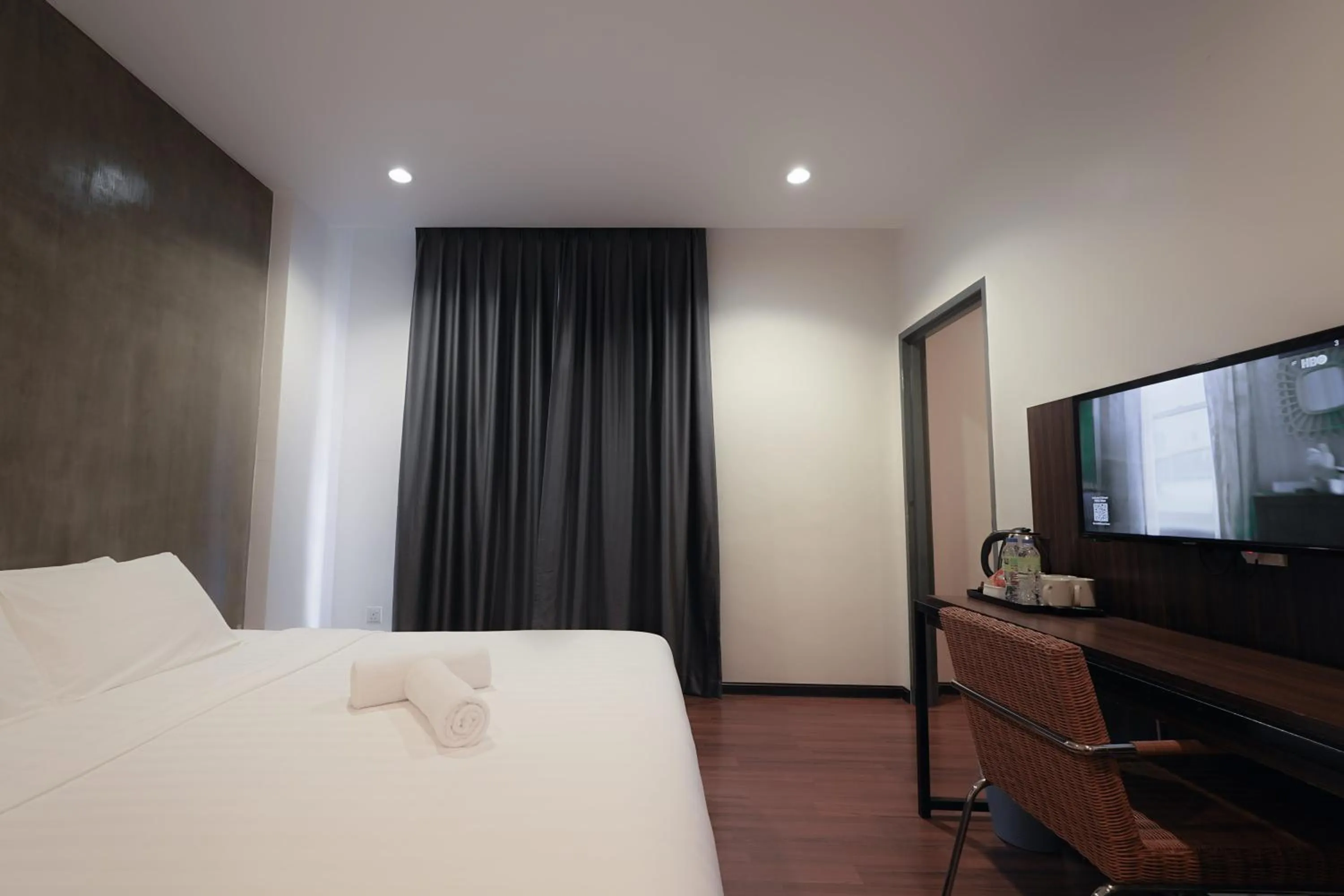 Bed in T+ Hotel Sungai Korok