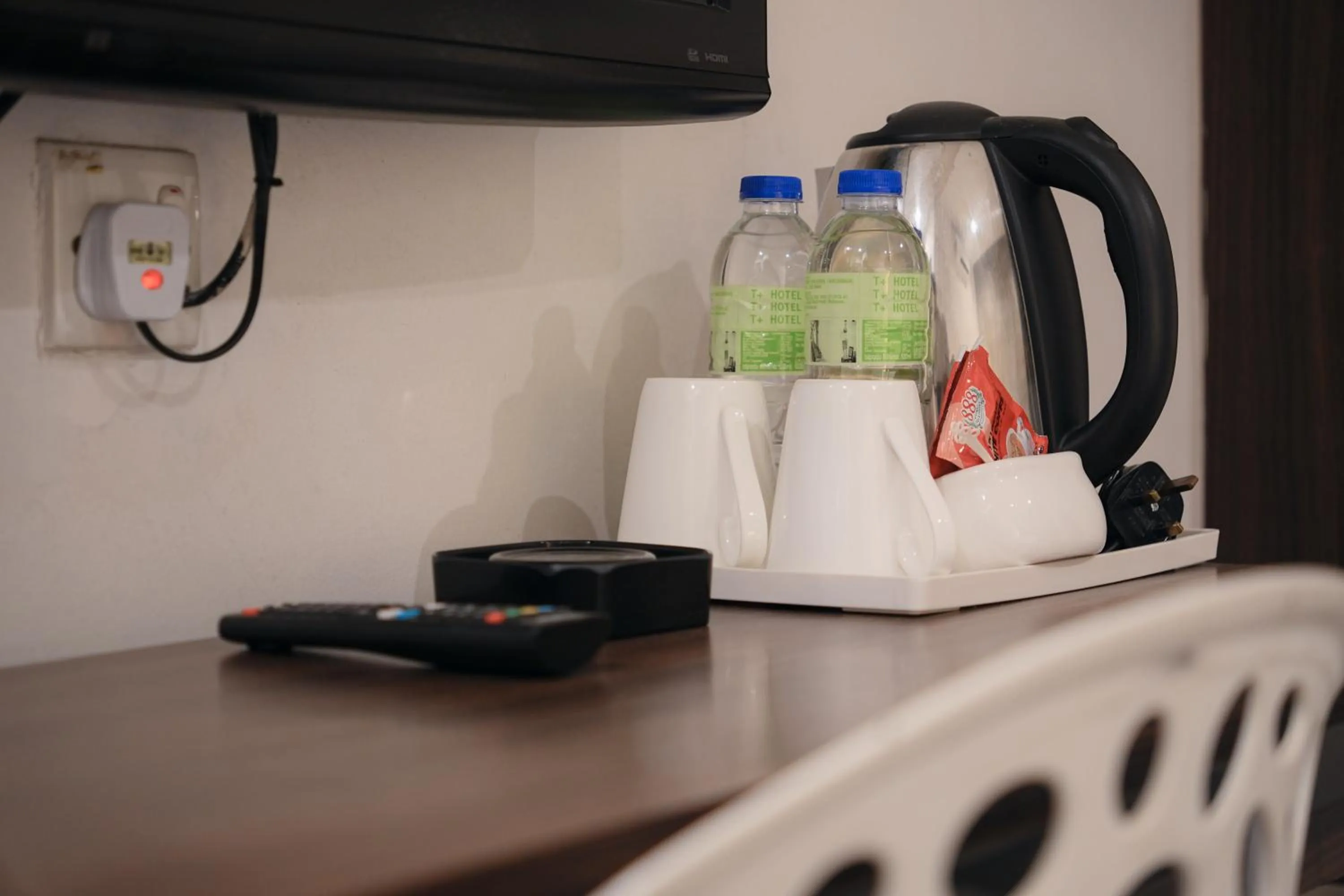 Kitchen or kitchenette in T+ Hotel Sungai Korok