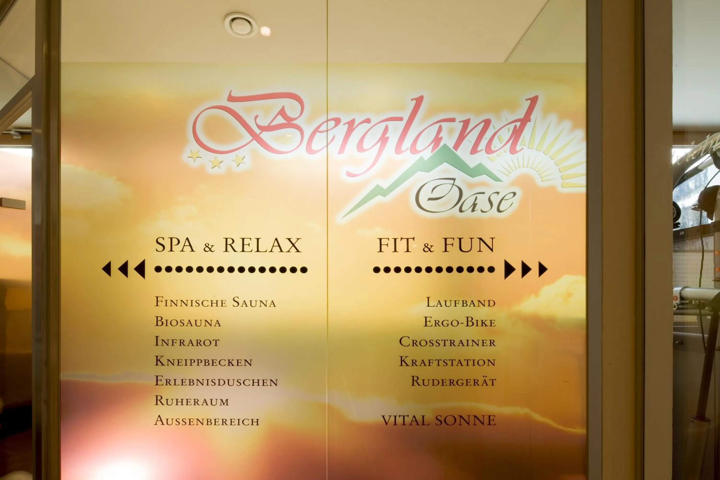 Sauna in Hotel Bergland