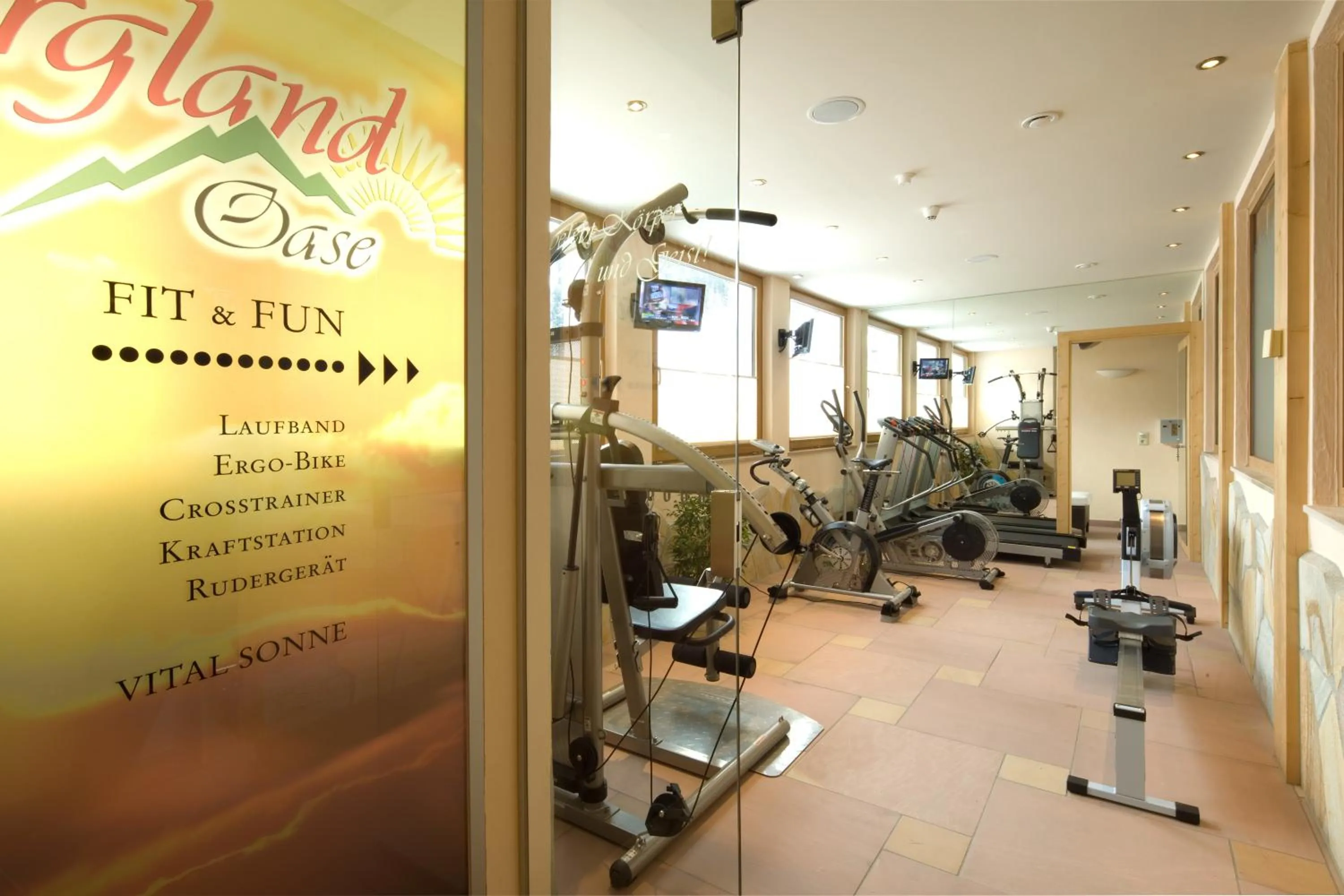 Fitness centre/facilities in Hotel Bergland