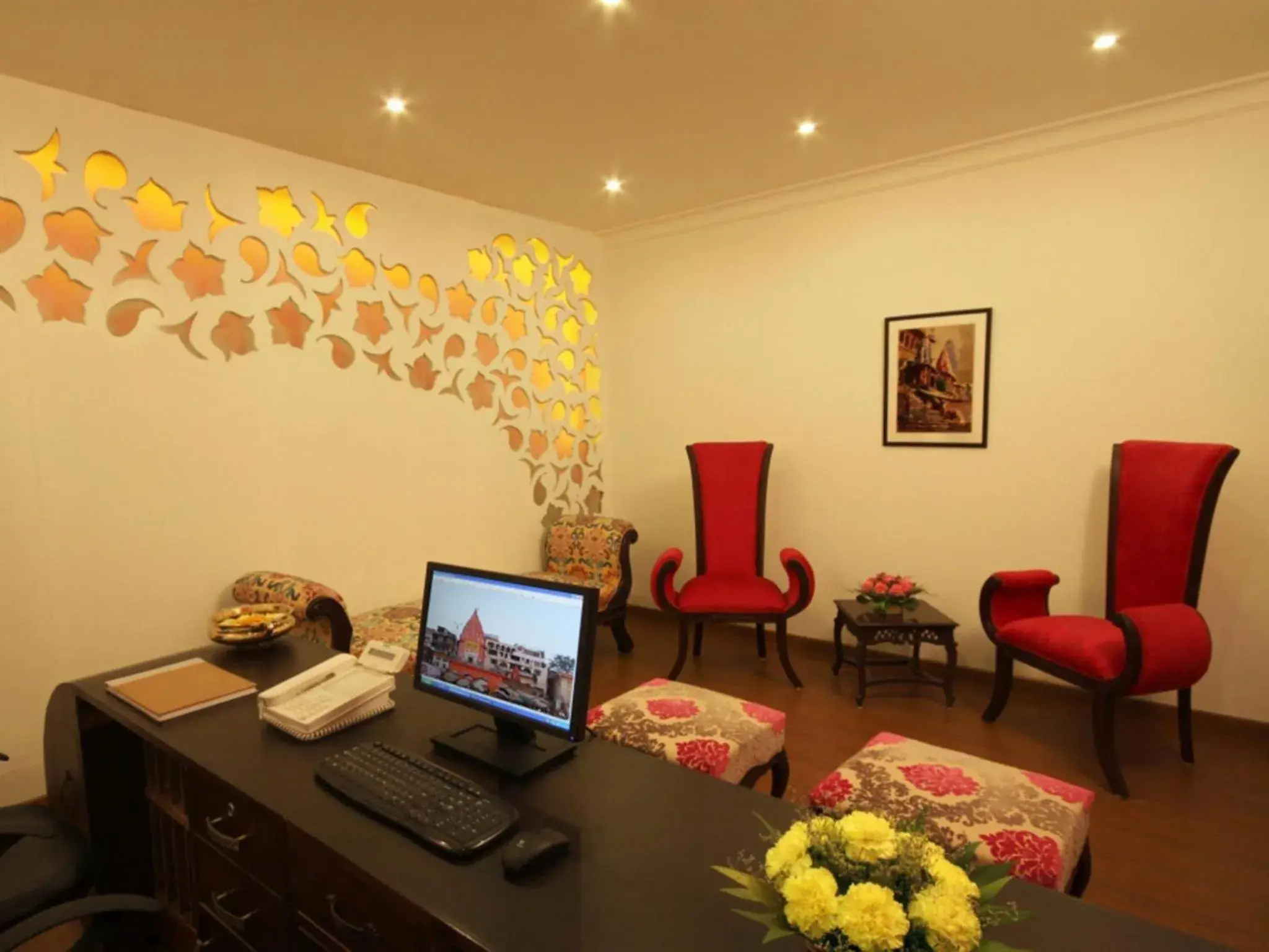 Lobby or reception in Amritara Suryauday Haveli Lobby or reception in Amritara Suryauday Haveli