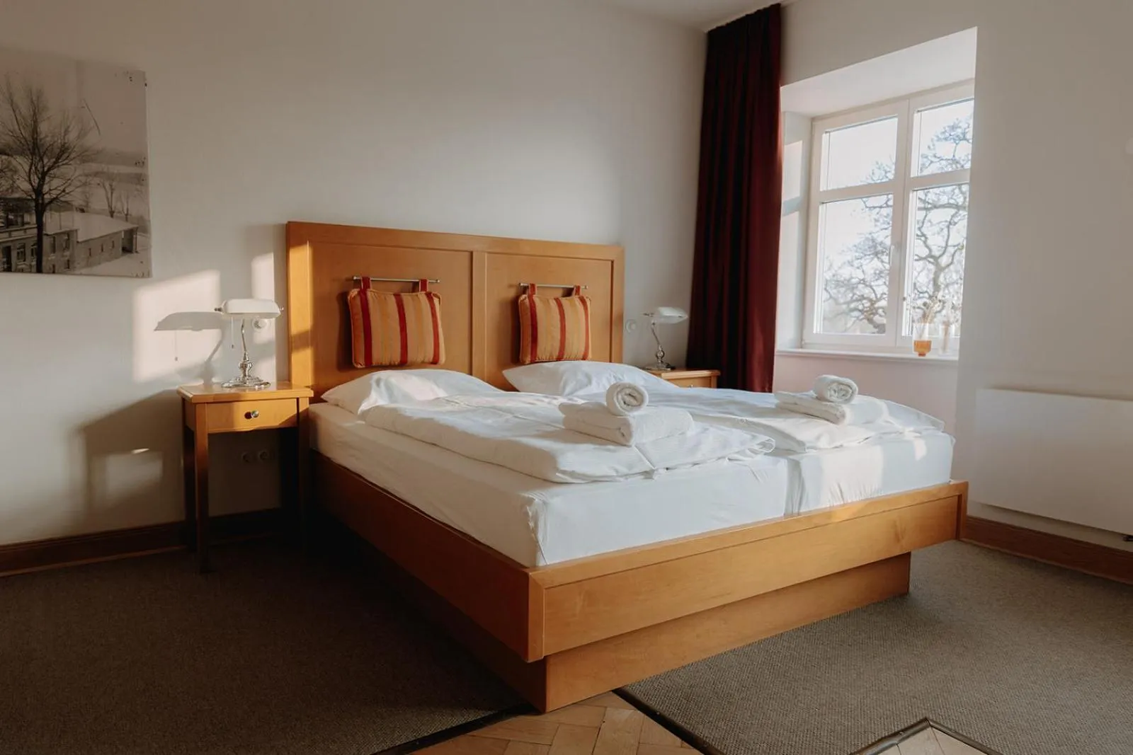 Photo of the whole room, Bed in Hotel zur Treene