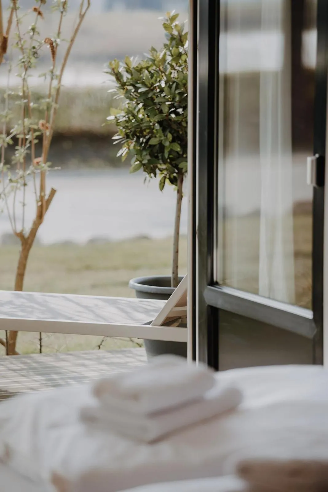 Balcony/Terrace, Bed in Hotel zur Treene