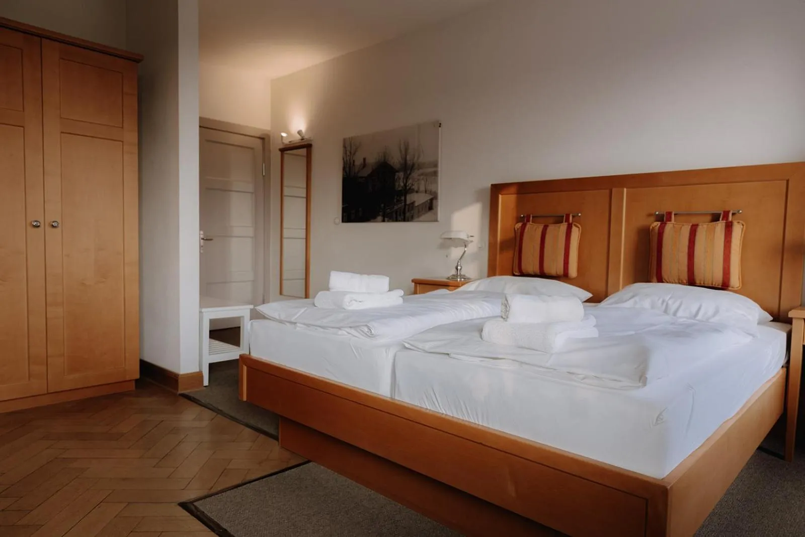 Bed in Hotel zur Treene